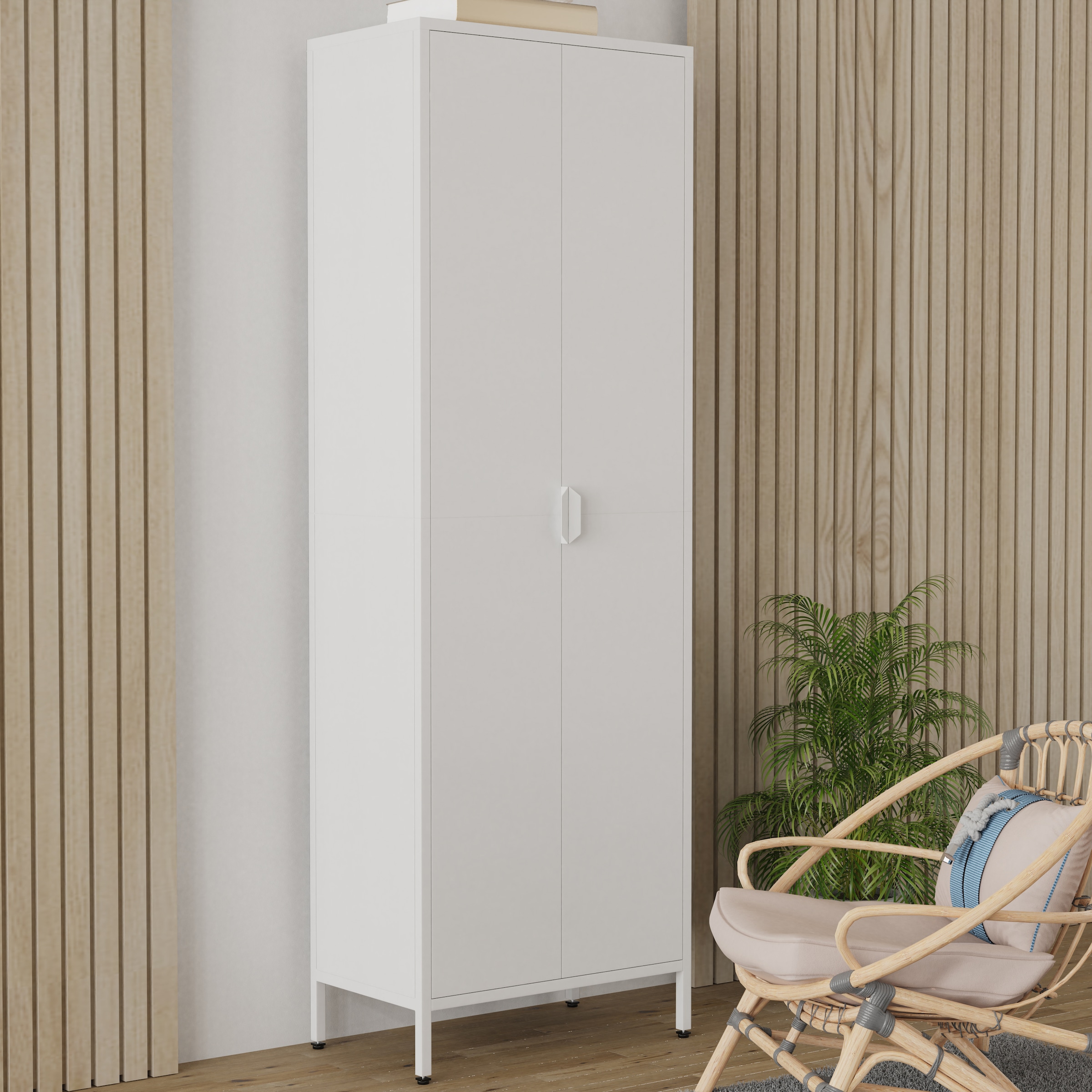 VCM Aktenschrank »Stahl Schrank Büroschrank Dielenschrank Flokas XL« 1 Stk. tlg.