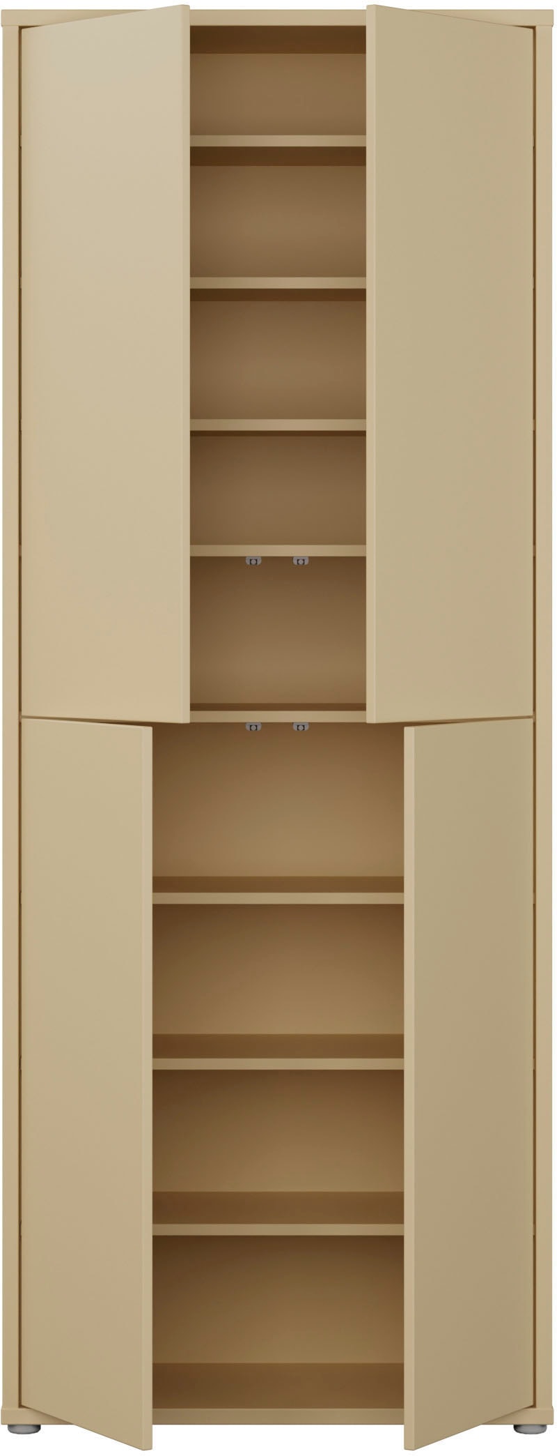 FORTE Schuhschrank »Alice Springs, Schuhschrank, Höhe 191,9 cm, 4 Türen, viel Platz« B/H/T 74,5/191,9/34,9 cm,  Stauraumschrank, Mehrzweckschrank, Breite 74,5 cm, mit 8 Böden