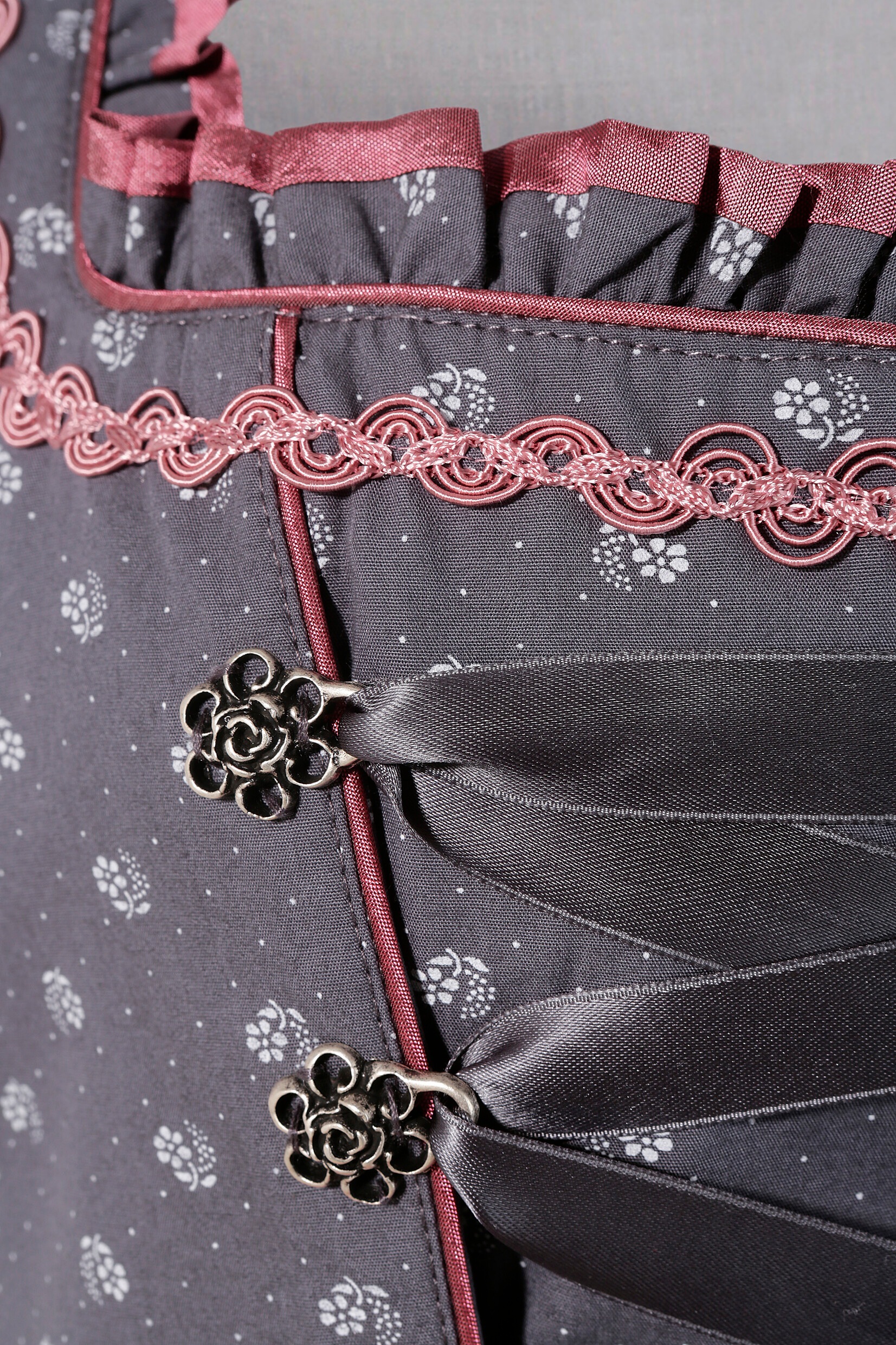 Naber Collection Dirndl, (3 tlg., mit Dirndlbluse), Damen, midi mit schimmernder Schürze