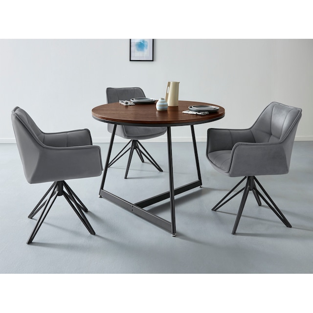 andas Esstisch »Adak«, (1 St.), mit Tischplatte in Walnußoptik mit fühlbare  Struktur, Höhe 78 cm kaufen | UNIVERSAL