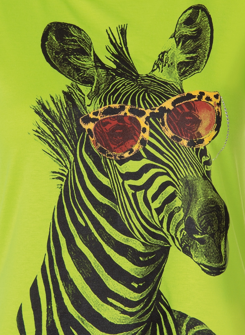 Trigema T-Shirt und »TRIGEMA mit ♕ Glitzersteinen« bei T-Shirt Zebra-Motiv