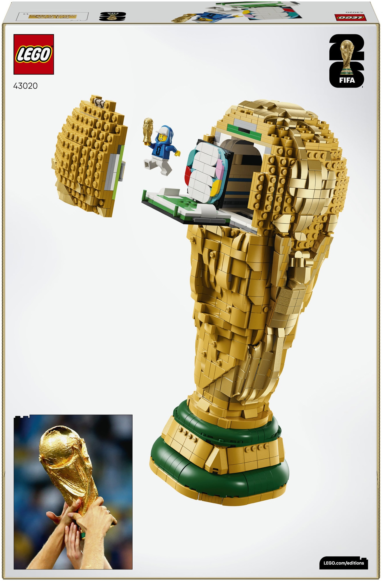 LEGO® Konstruktionsspielsteine »Offizieller Pokal der FIFA Fußball-Weltmeisterschaft (43020)« LEGO Editions Football