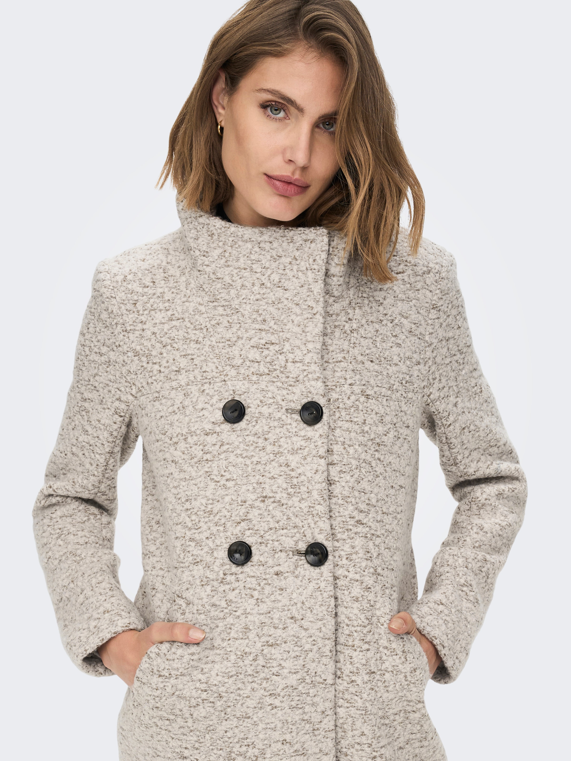 ONLY Langjacke »ONLNEWSOPHIA WOOL COAT OTW CC« Materialmix,