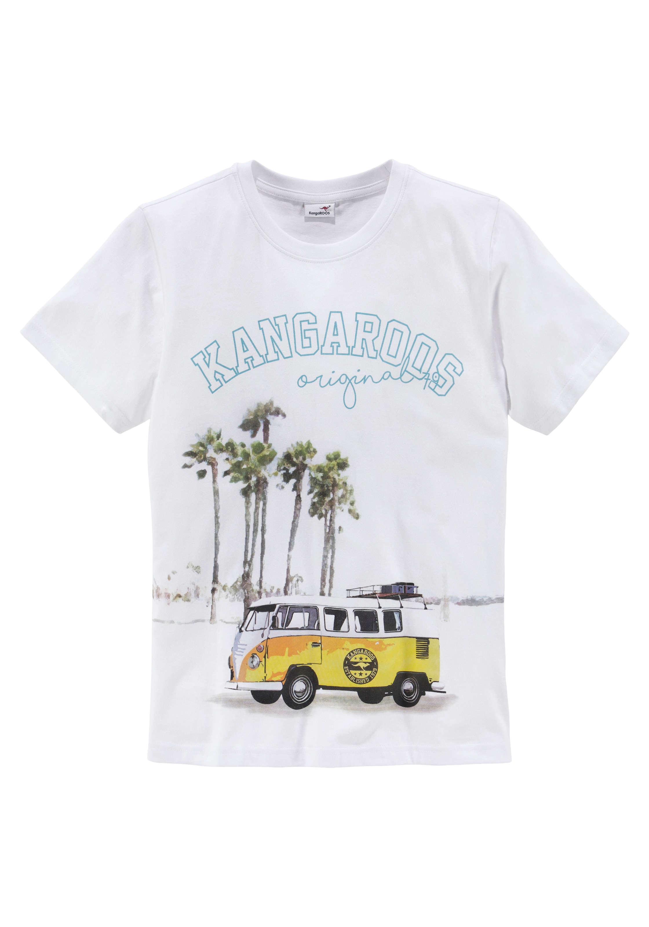 KangaROOS T-Shirt »Kangaroos Jungen«, Mit großem Frontprint