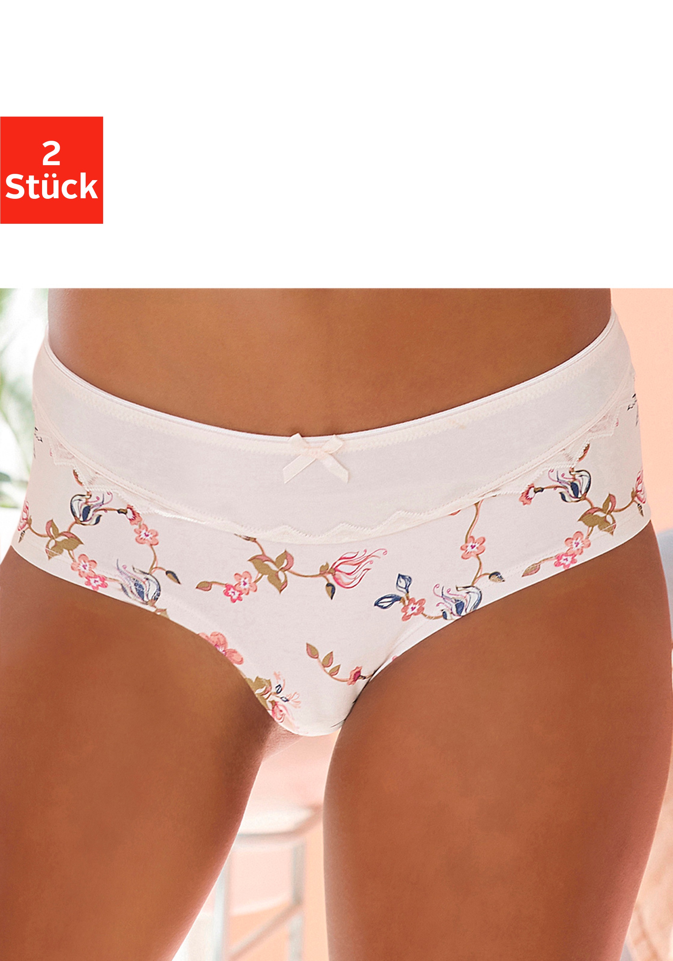 petite fleur Panty, (2 St.), aus weicher Baumwolle