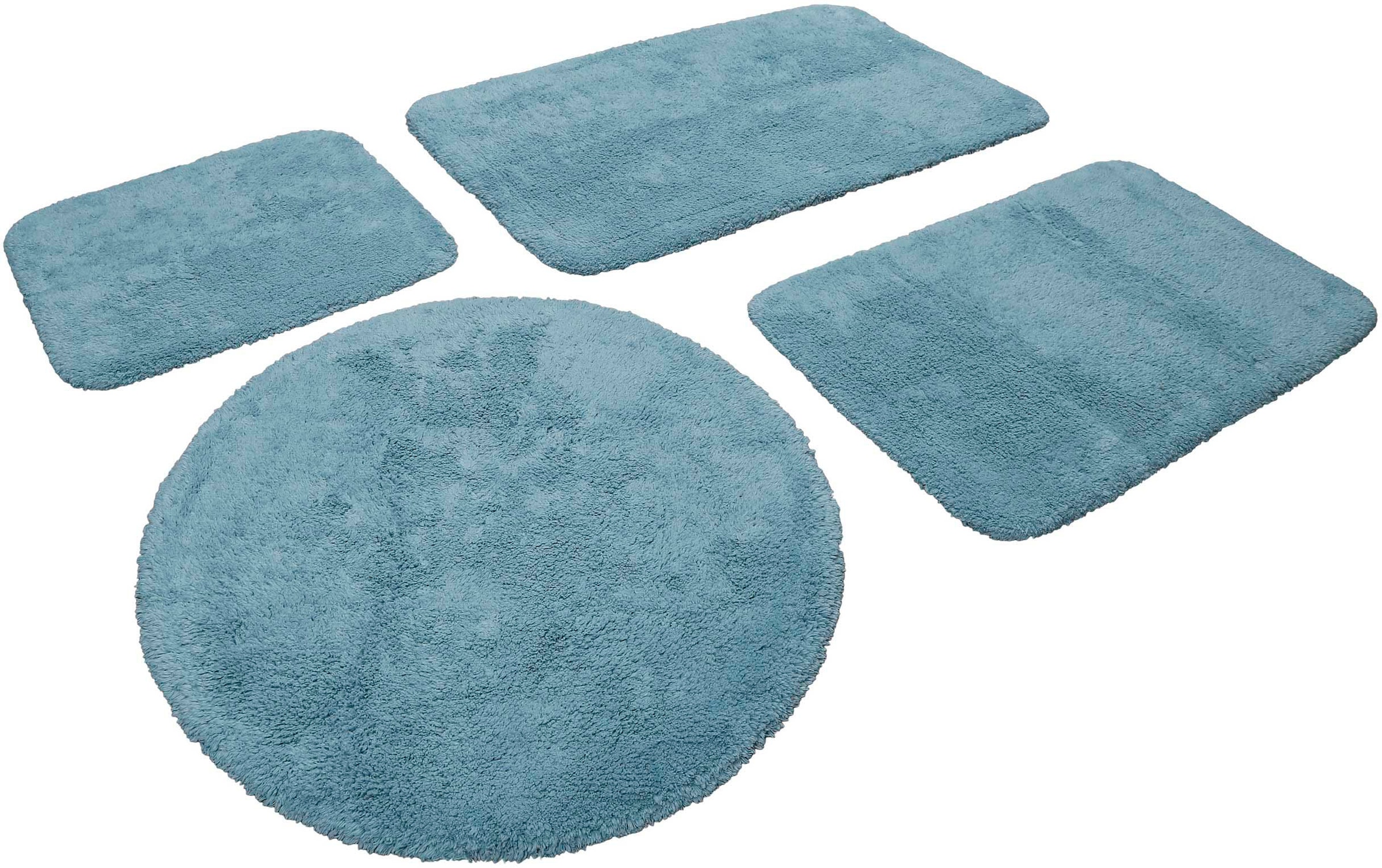 Wecon home Basics Badematte »Ole WB-2721«, fußbodenheizungsgeeignet, 100% Baumwollflor, waschbar, einfarbig, Badezimmerteppich