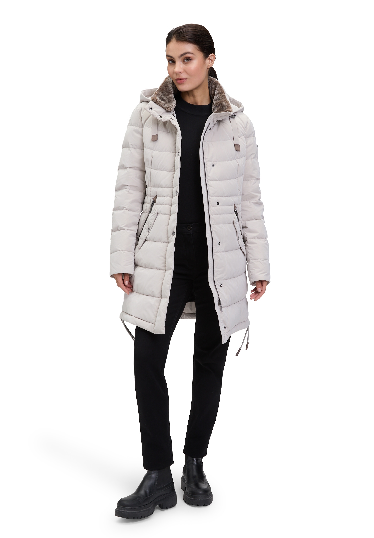 Gil Bret Steppjacke mit Kapuze mit abnehmbarer Kapuze