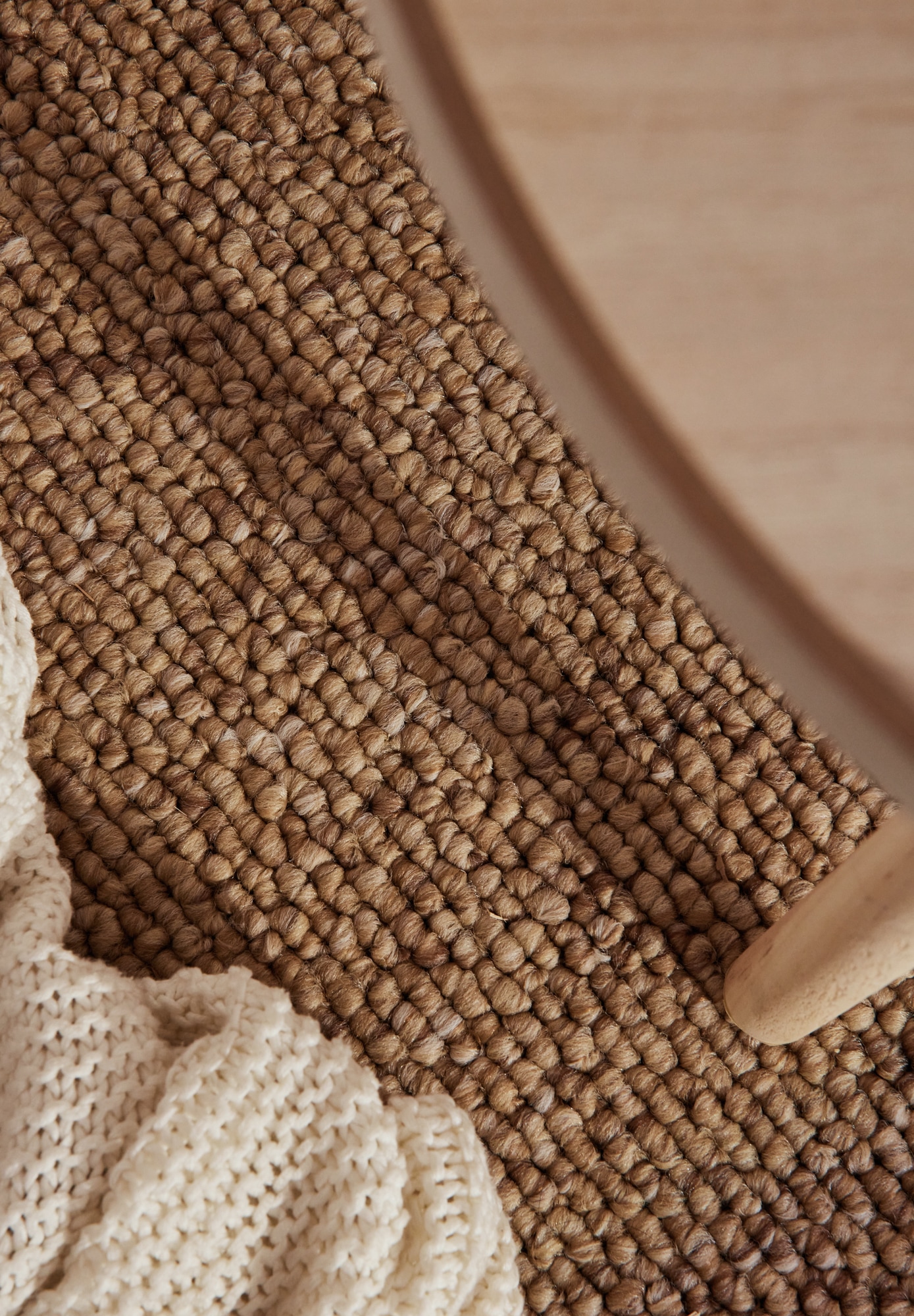 ELLE DECORATION Teppich »Rocco«, rechteckig, 10 mm Höhe, Läufer, waschbar, Wohnzimmer, Esszimmer, Woll-Optik