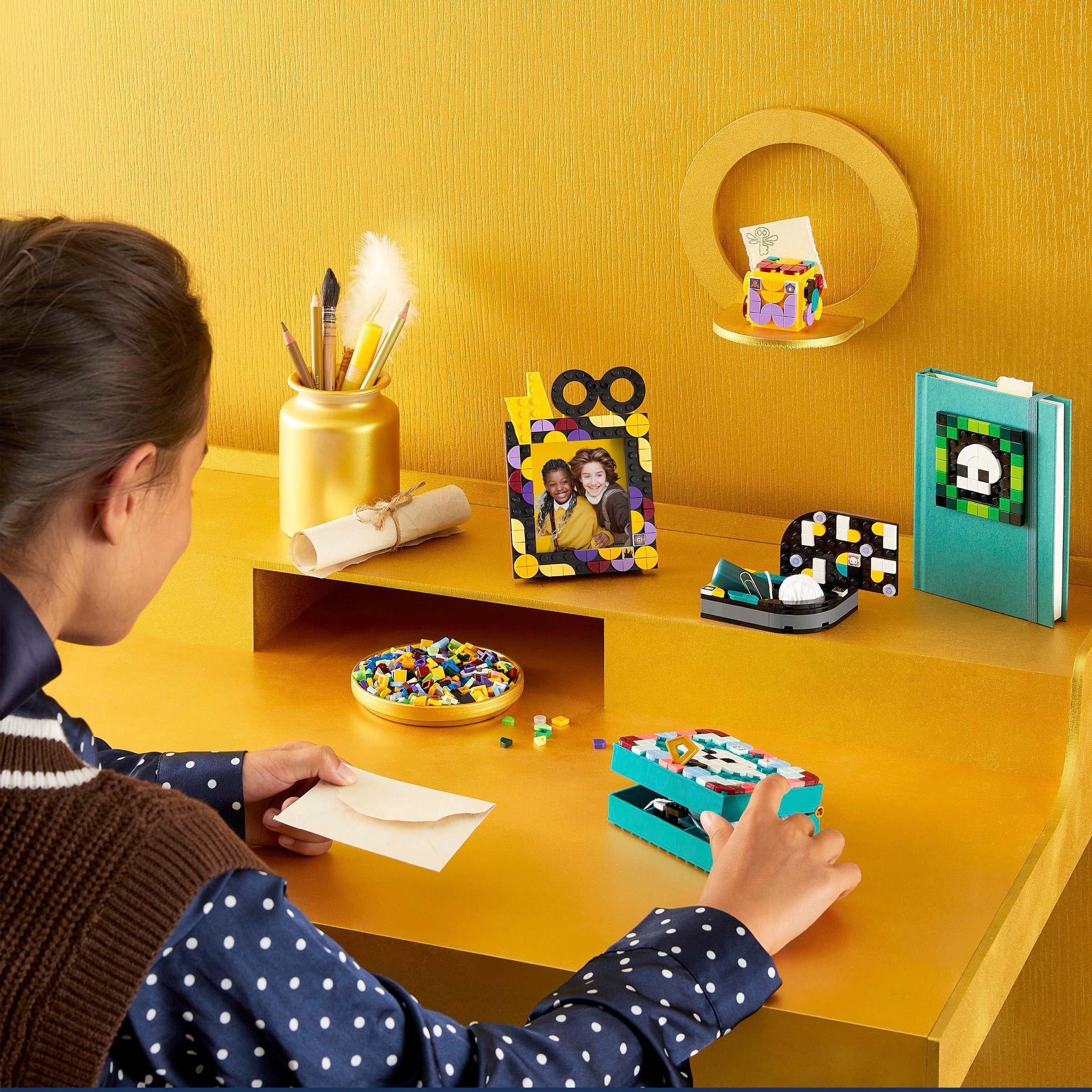 LEGO® Konstruktionsspielsteine »Hogwarts Schreibtisch-Set (41811), LEGO® DOTS«, (856 St.), Harry Potter