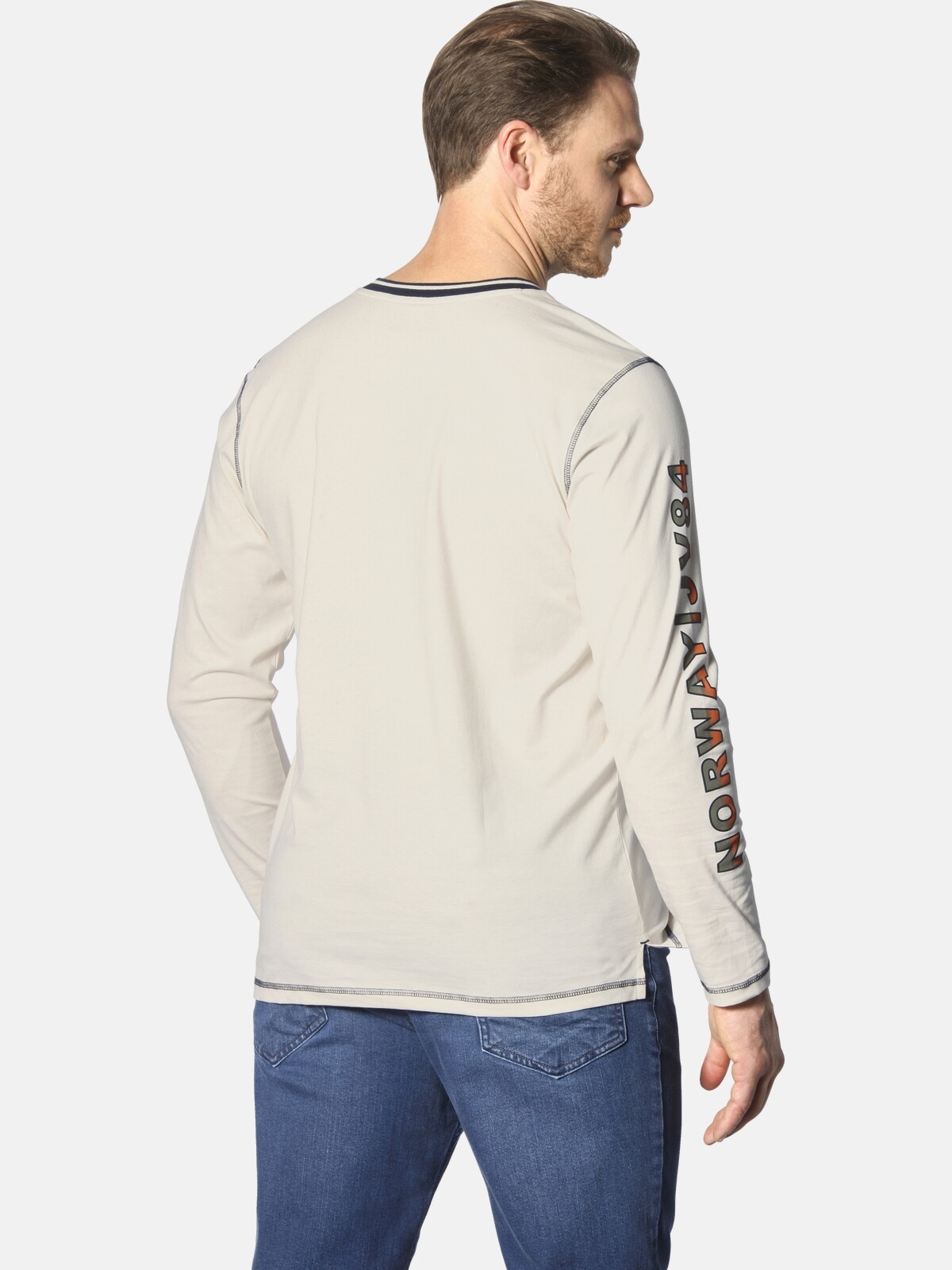 Jan Vanderstorm Langarm-Poloshirt »Langarmshirt RAGNHILD«