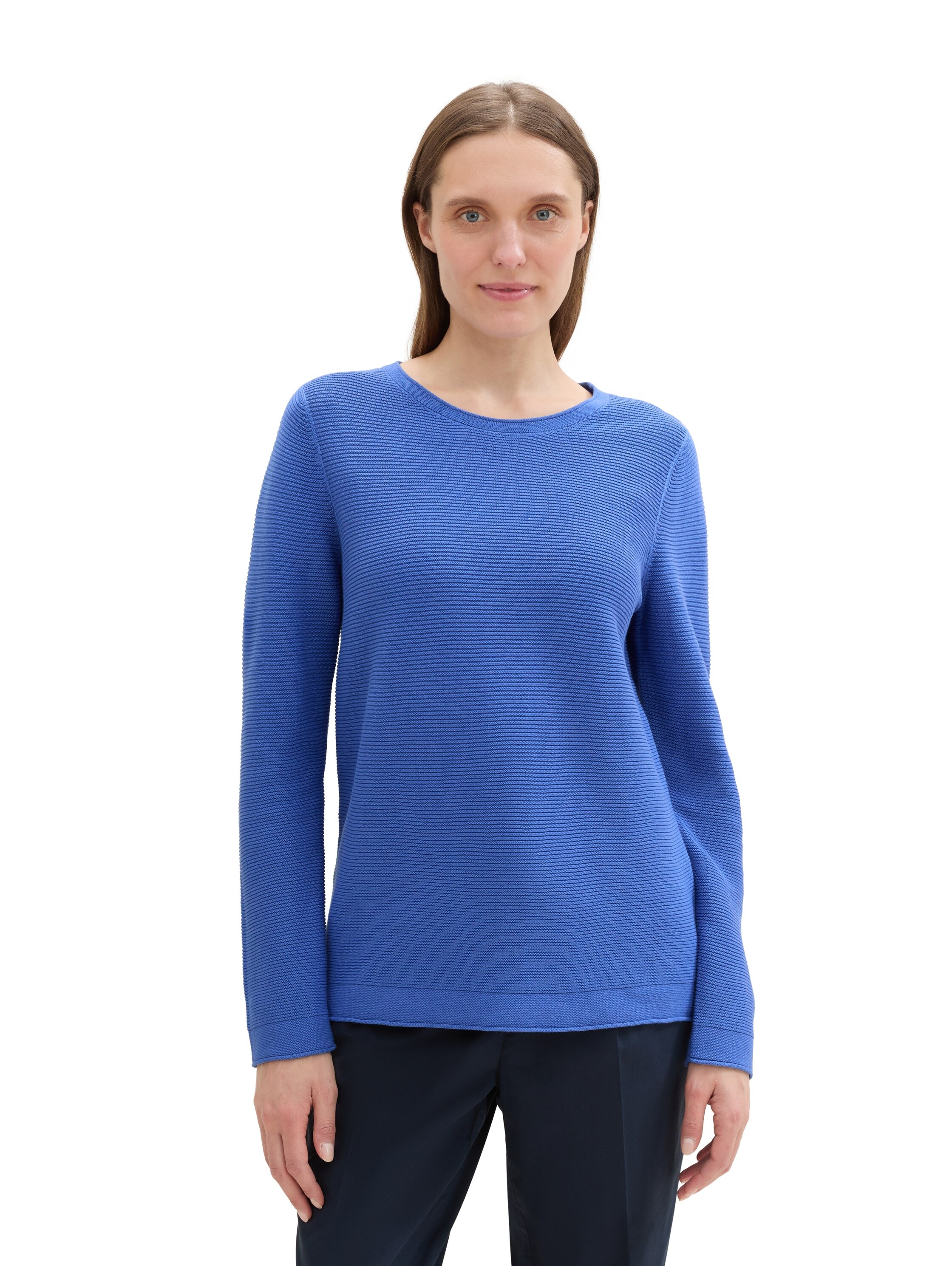 TOM TAILOR Strickpullover, in Streifen Stuktur
