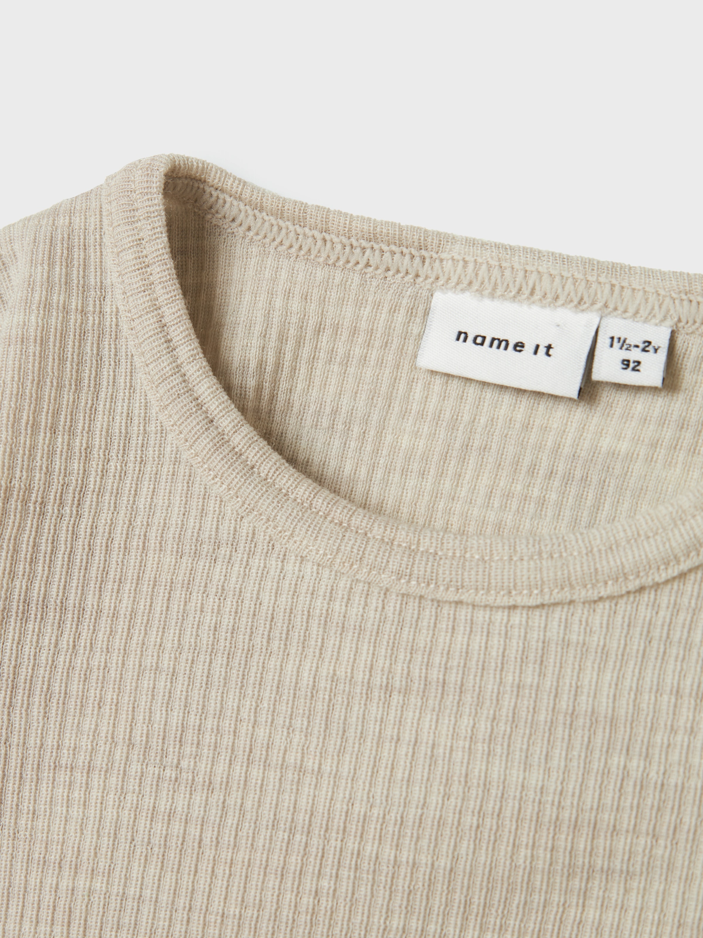 Name It Langarmshirt »NMNWAX WOOL RIB LS TOP NOOS« aus reiner Merinowolle