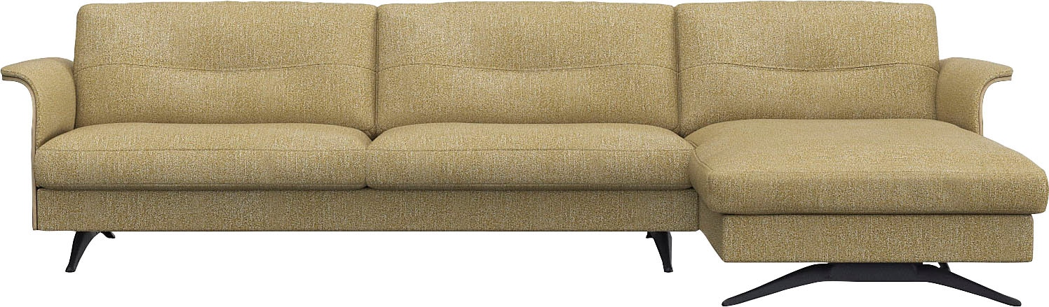 FLEXLUX Ecksofa »Glow, super bequem durch hochwertigem Sitzaufbau mit Federkern, L-Form«, Modernes skandinavisches Design