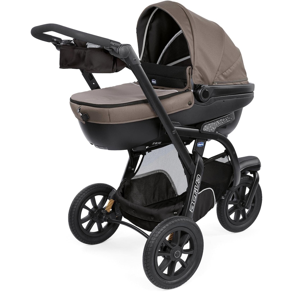Chicco Kombi-Kinderwagen »Trio-System Activ3 Top, Dark Beige«, 15 kg, mit Regenschutz und Babyschale
