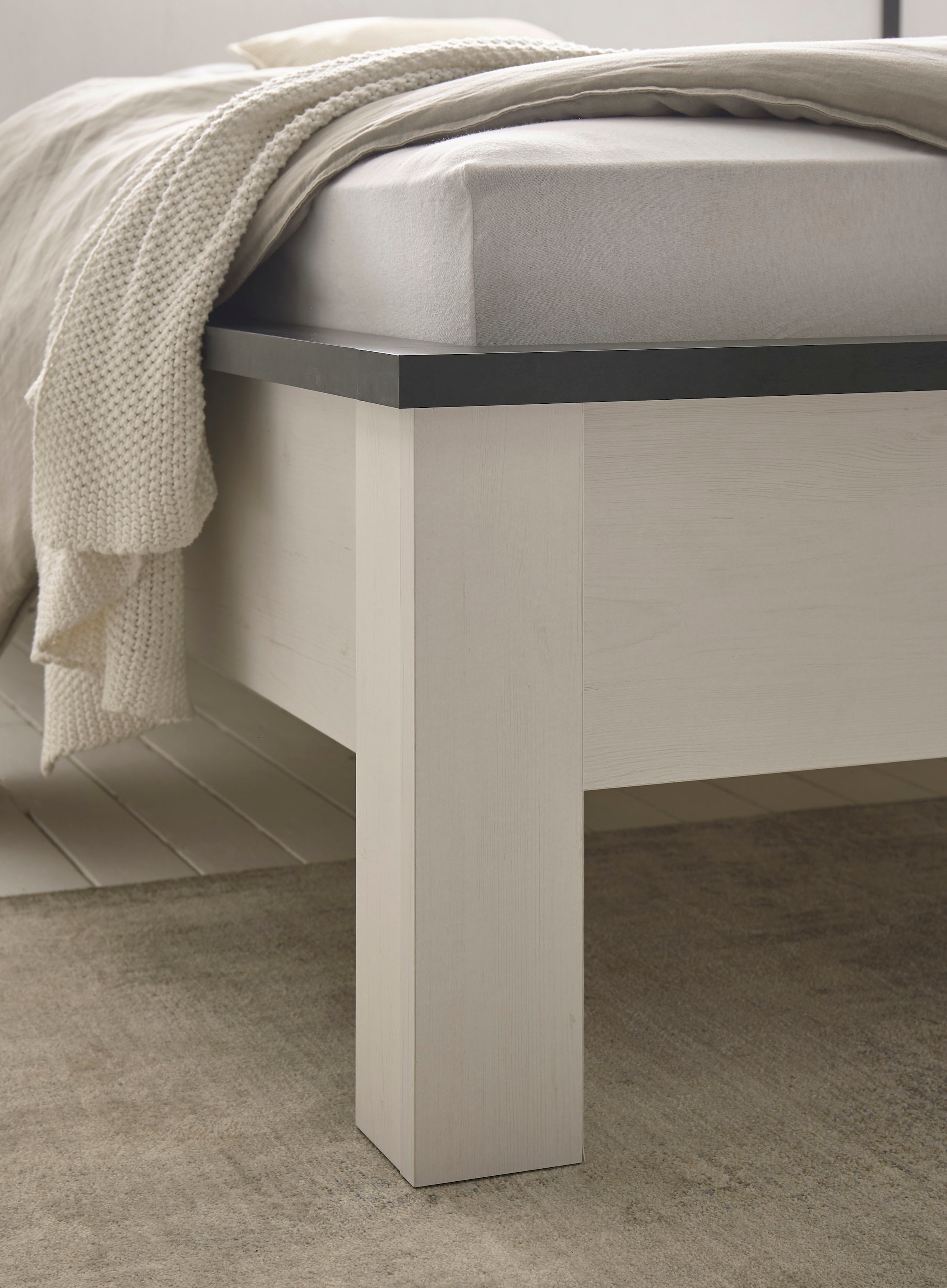 Home affaire Schlafzimmer-Set »SHERWOOD«, (4 tlg.), Liegefläche 140x200cm, Schrank 3-trg. 161cm breit
