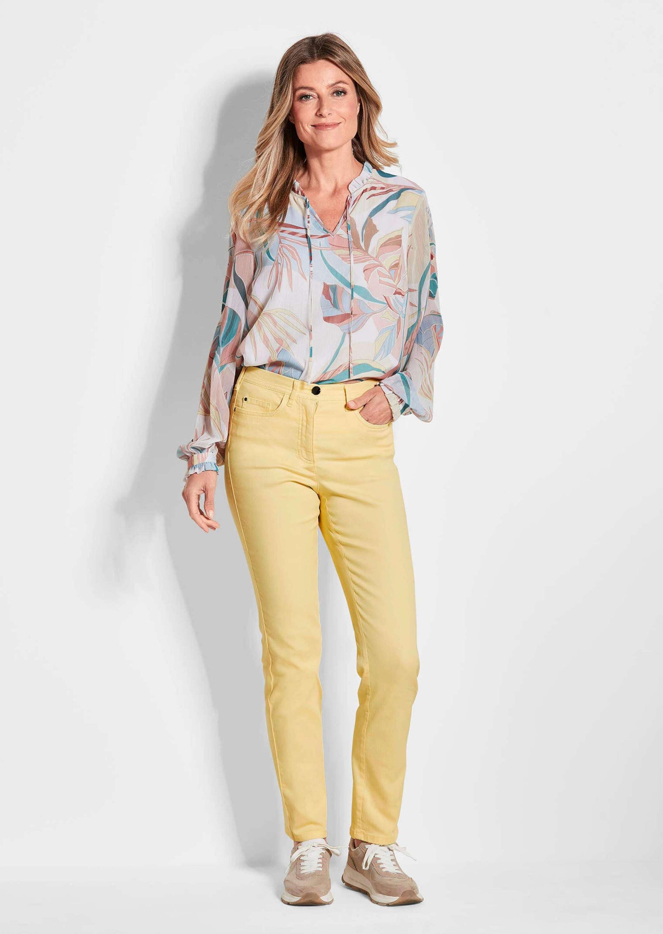 GOLDNER Regular-fit-Jeans »Kurzgröße Damen Jeans Slim Fit LOUISA mit Stretch-Anteil« Ohne