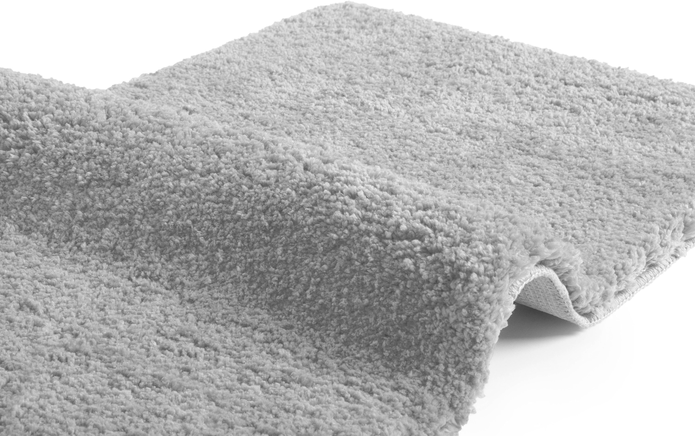 my home Badematte »Sanremo, Badvorleger, Badezimmer Teppich, sehr weich«, rutschhemmend beschichtet, fußbodenheizungsgeeignet-schnell trocknend, Badteppich, unifarben, rechteckig, rund & als 3-tlg. Set erhältlich