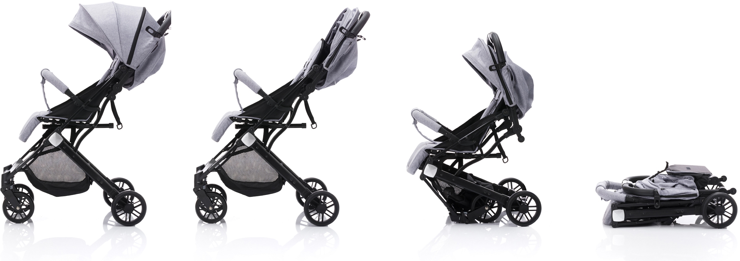Fillikid Kinder-Buggy »Styler, hellgrau melange«, mit Trolleygriff