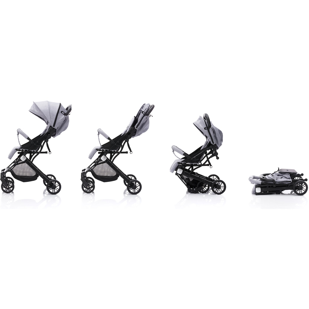 Fillikid Sport-Kinderwagen »Styler, hellgrau melange«, mit Trolleygriff