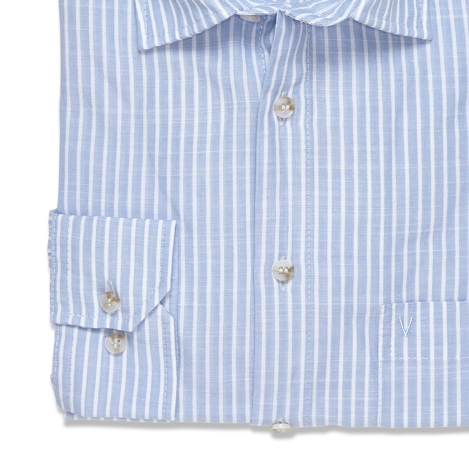 MARVELIS Langarmhemd im Streifen-Look, Businesshemd, Kentkragen,