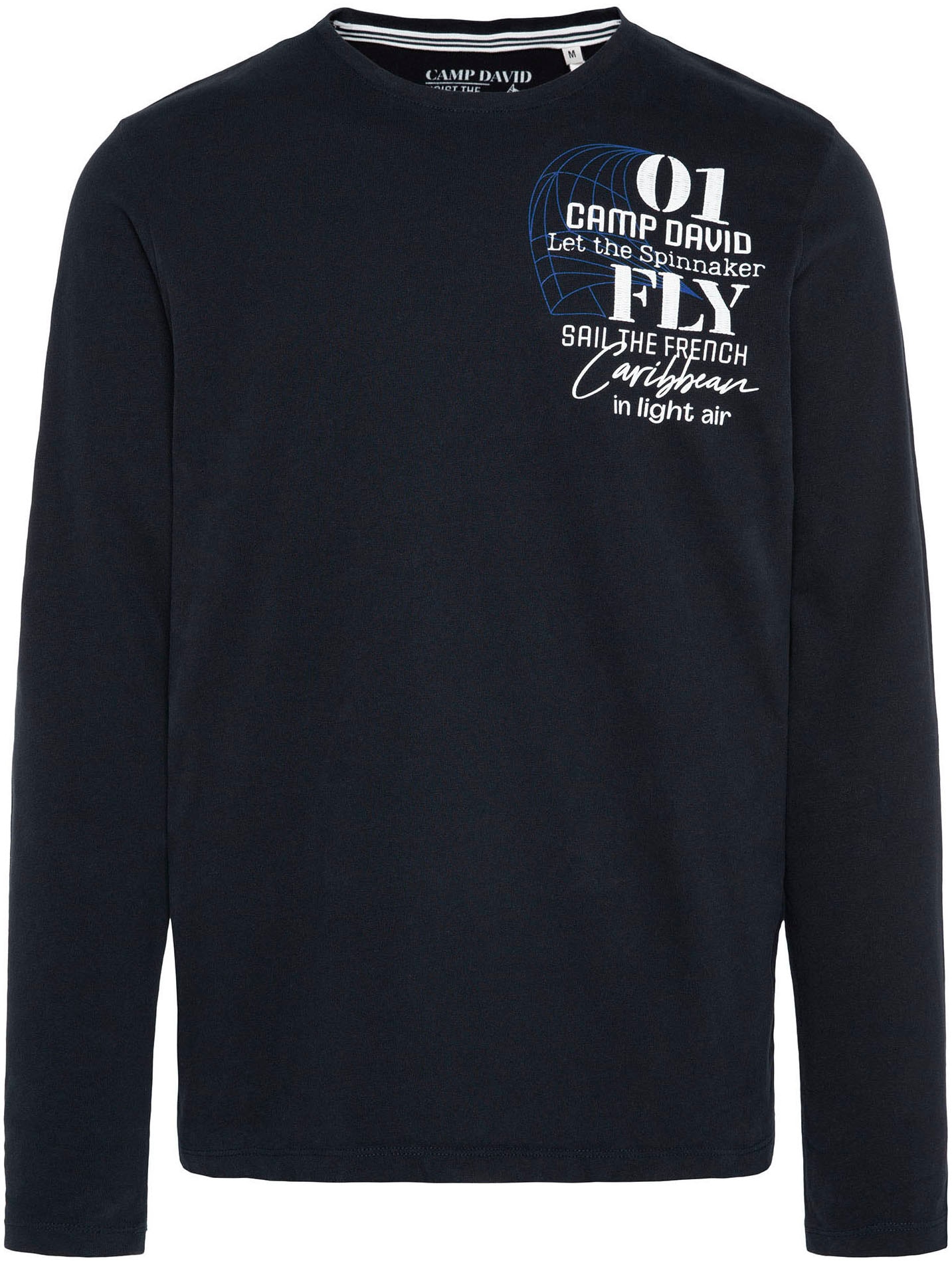 CAMP DAVID Langarmshirt, mit Rücken-Print