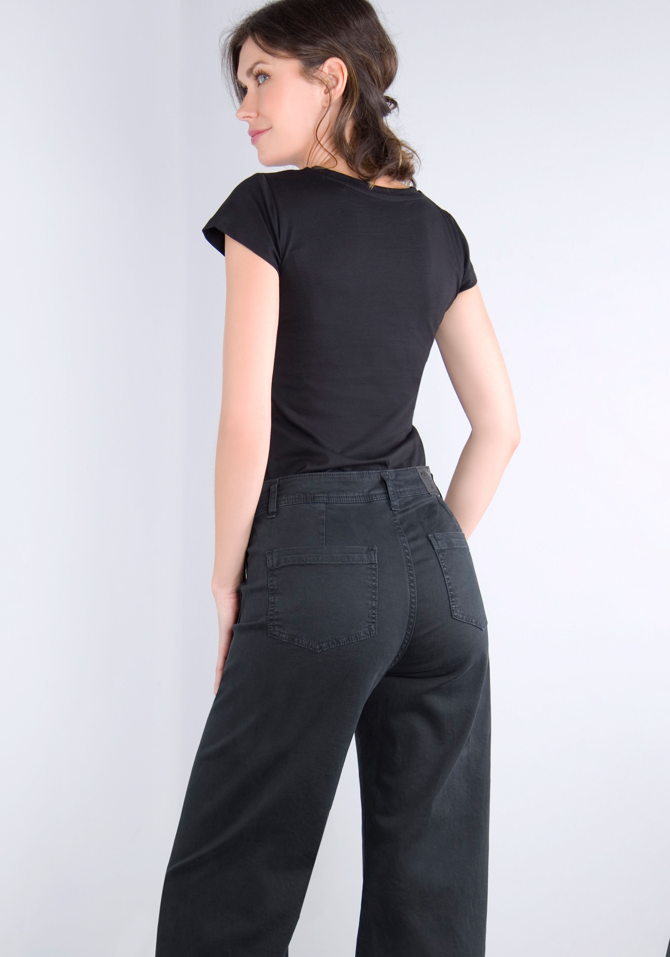 Please Jeans Schlaghose, aus hochwertigem Baumwollmix mit Stretch