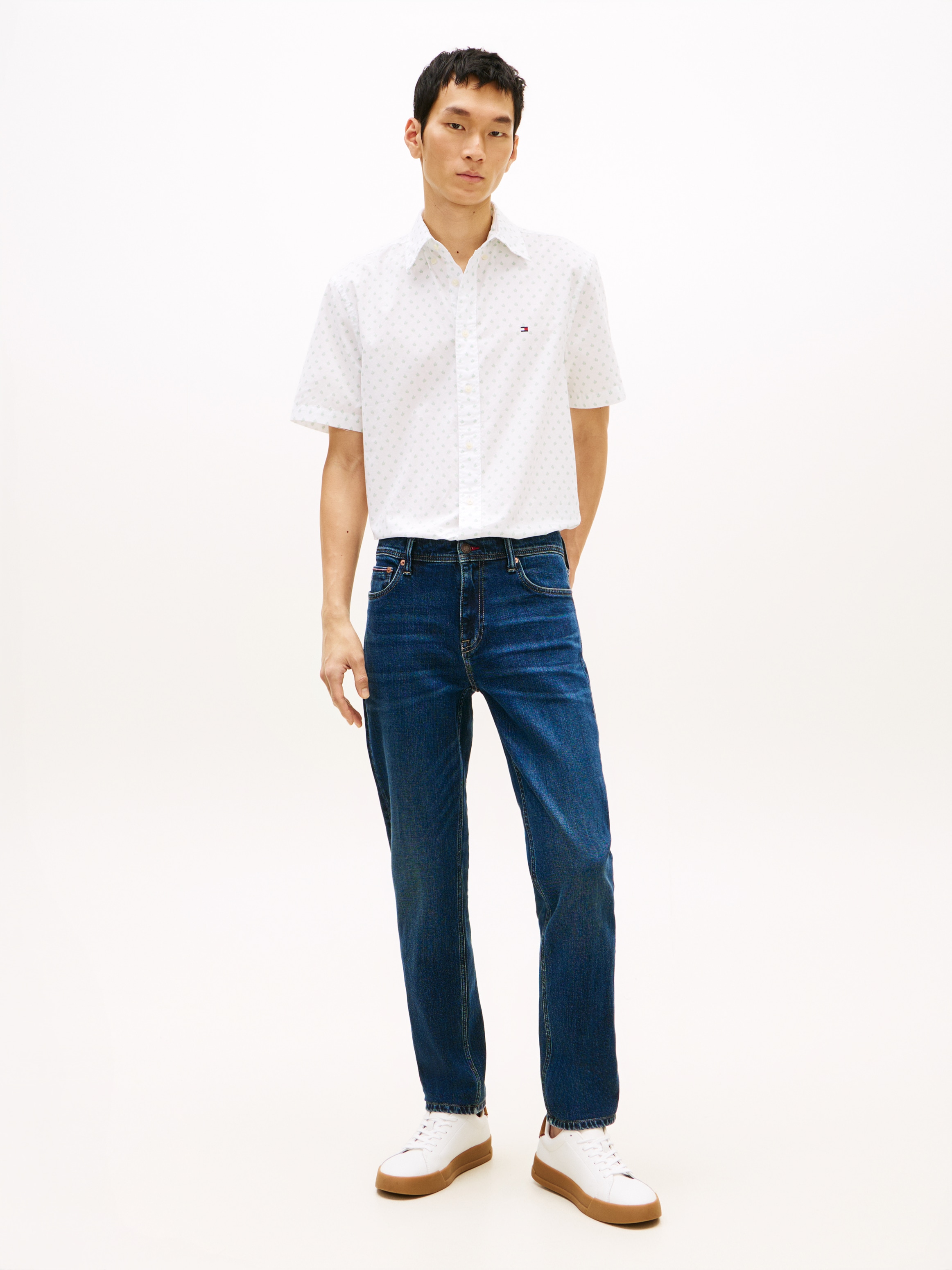 Tommy Hilfiger Kurzarmhemd »FLEX POPLIN PRINT Regular Fit«