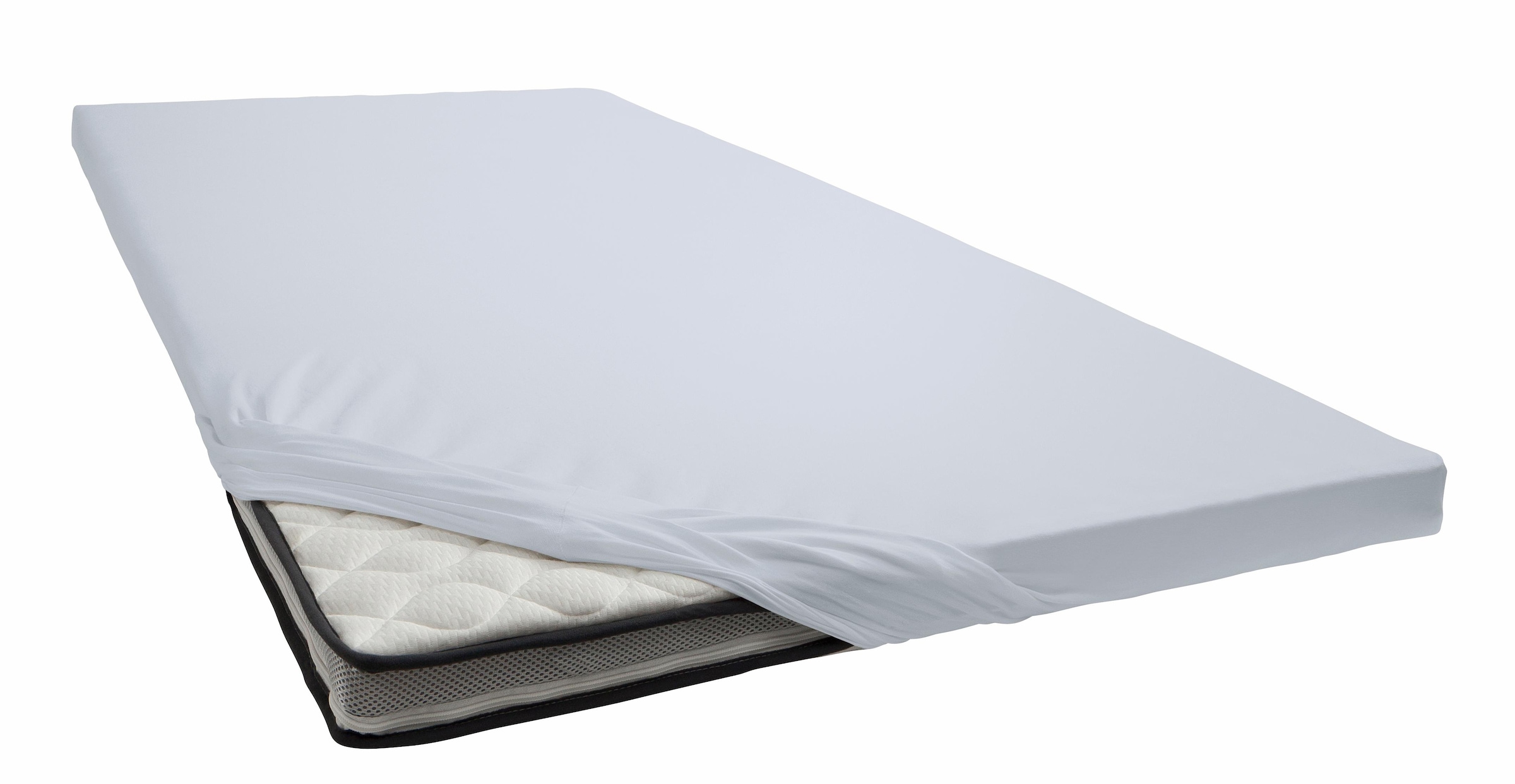 Primera Spannbettlaken "Elasthan-Feinjersey Topper" Aus 95% gekämmter Baumwolle und 5% Elastan