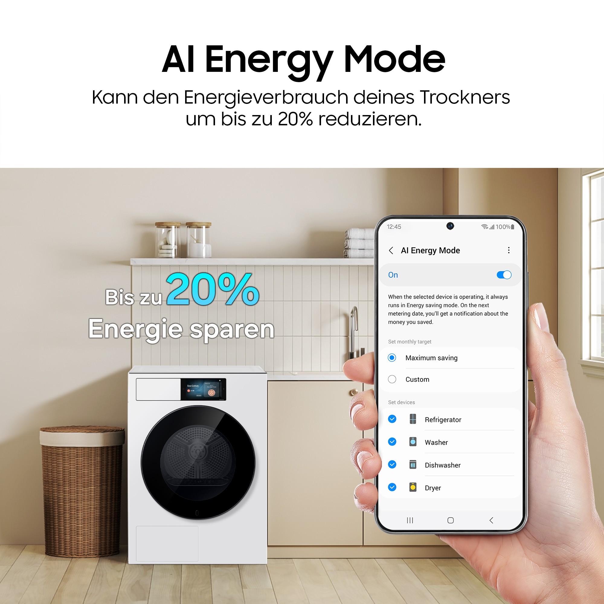 Samsung Wärmepumpentrockner »DV90F09F4WT2«