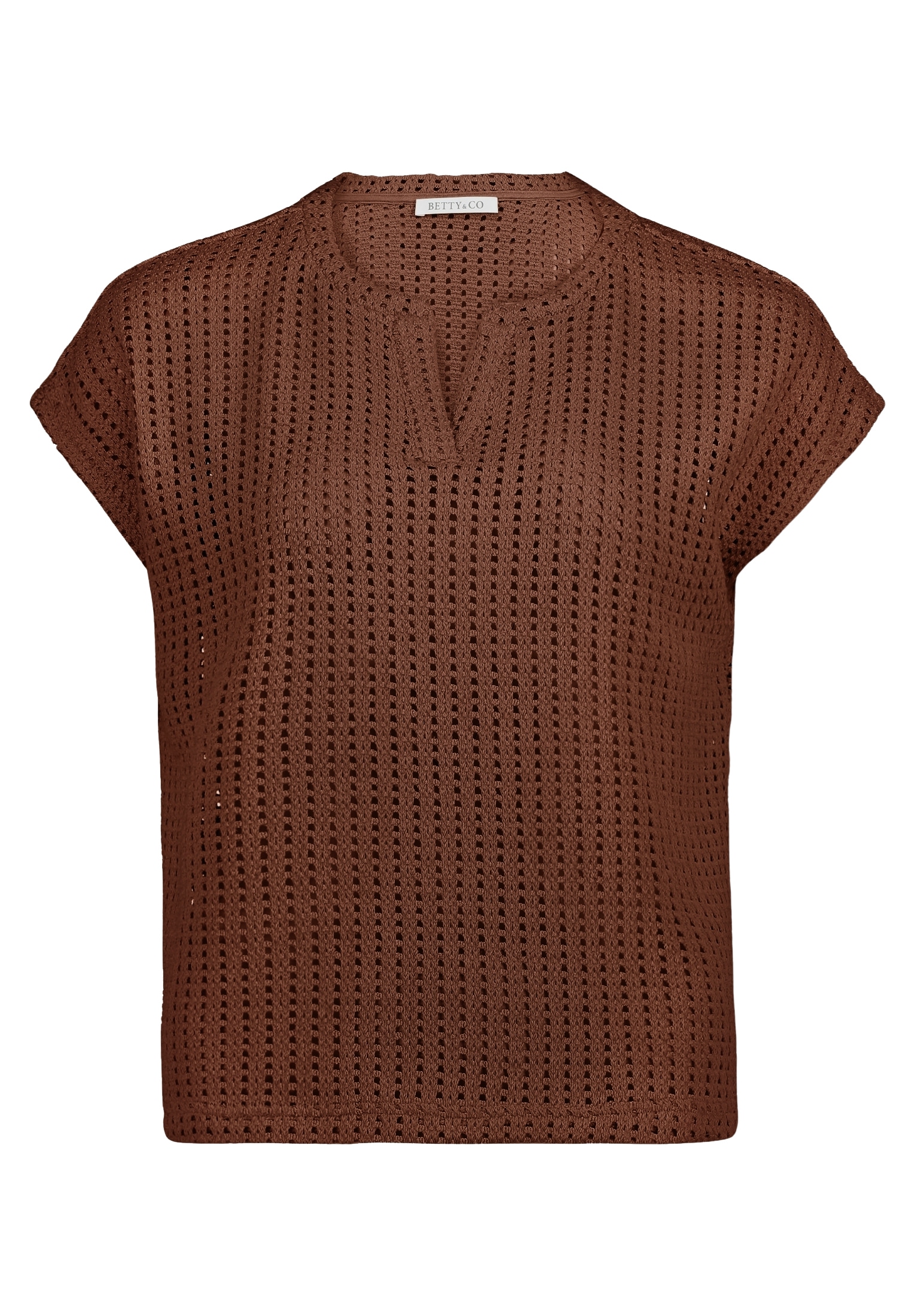 Betty&Co Rundhalsshirt »Strukturshirt kurzarm«