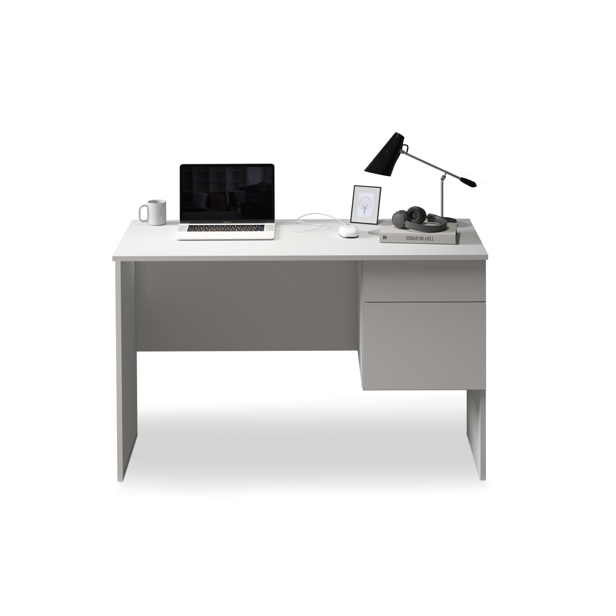 INOSIGN Schreibtisch »Essential, Schreibtisch, kleiner Computertisch, Bürotisch für Büro«, (1 St.), mit 1 Tür,1 Schublade, Arbeitsplatte Breite 110 cm