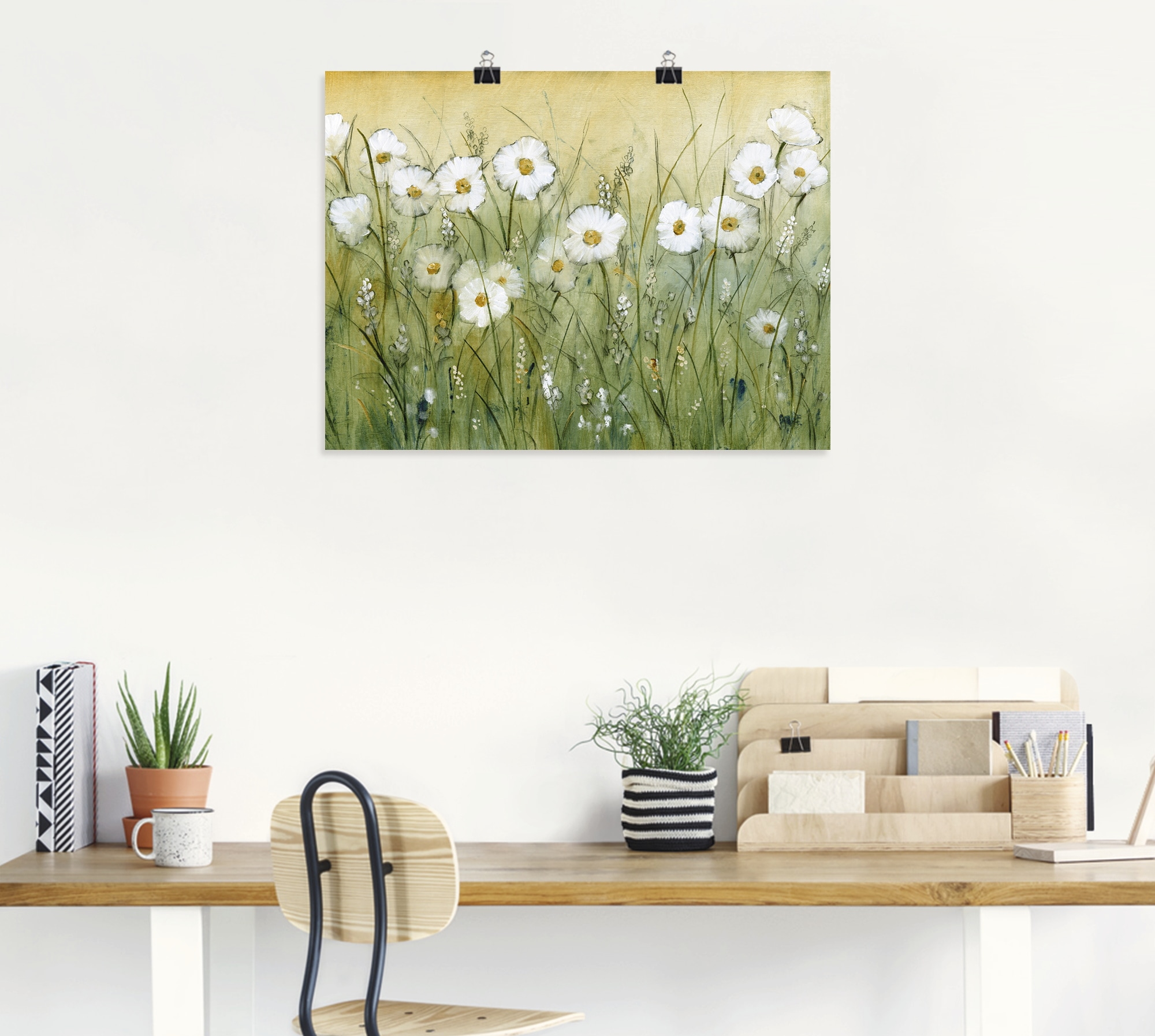 Artland Wandbild »Gänseblümchenfrühling II« Blumen 1 Stk. tlg. als Alubild, Leinwandbild, Poster in verschied. Größen