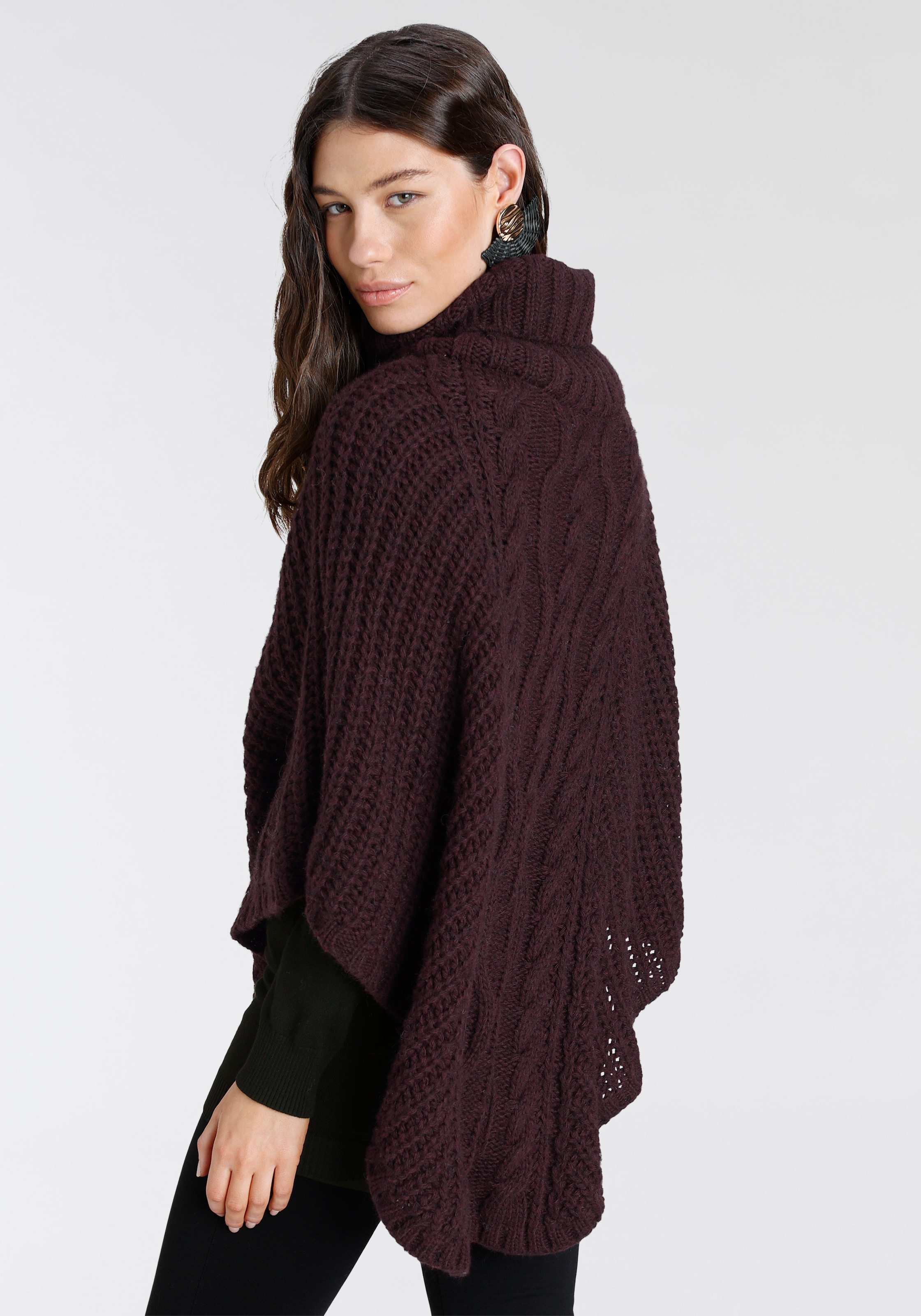 Laura Scott XXL-Schal, Strickponcho