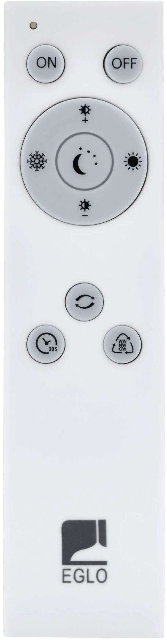 EGLO Deckenleuchte »Giron Deckenlampe, Stahl und Kunststoff, Wohnzimmerlampe, Flurlampe« LED-Modul 1 Stk. Kaltweiß | Neutralweiß | Warmweiß Wand-/Deckenleuchte - H8,5 x Ø76 cm - weiß - 54,5W inkl.