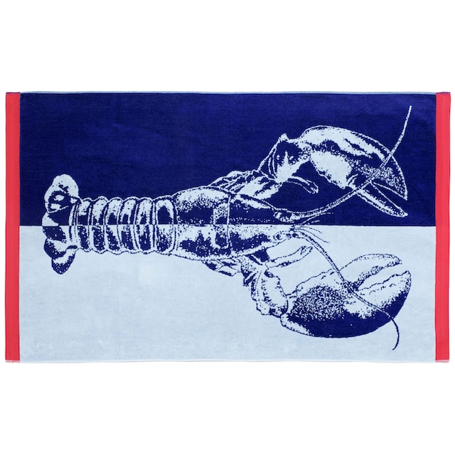 Gözze Strandtuch »Lobster«, (1 St.), Badetuch, mit Hummer-Motiv, reine  Baumwolle bei