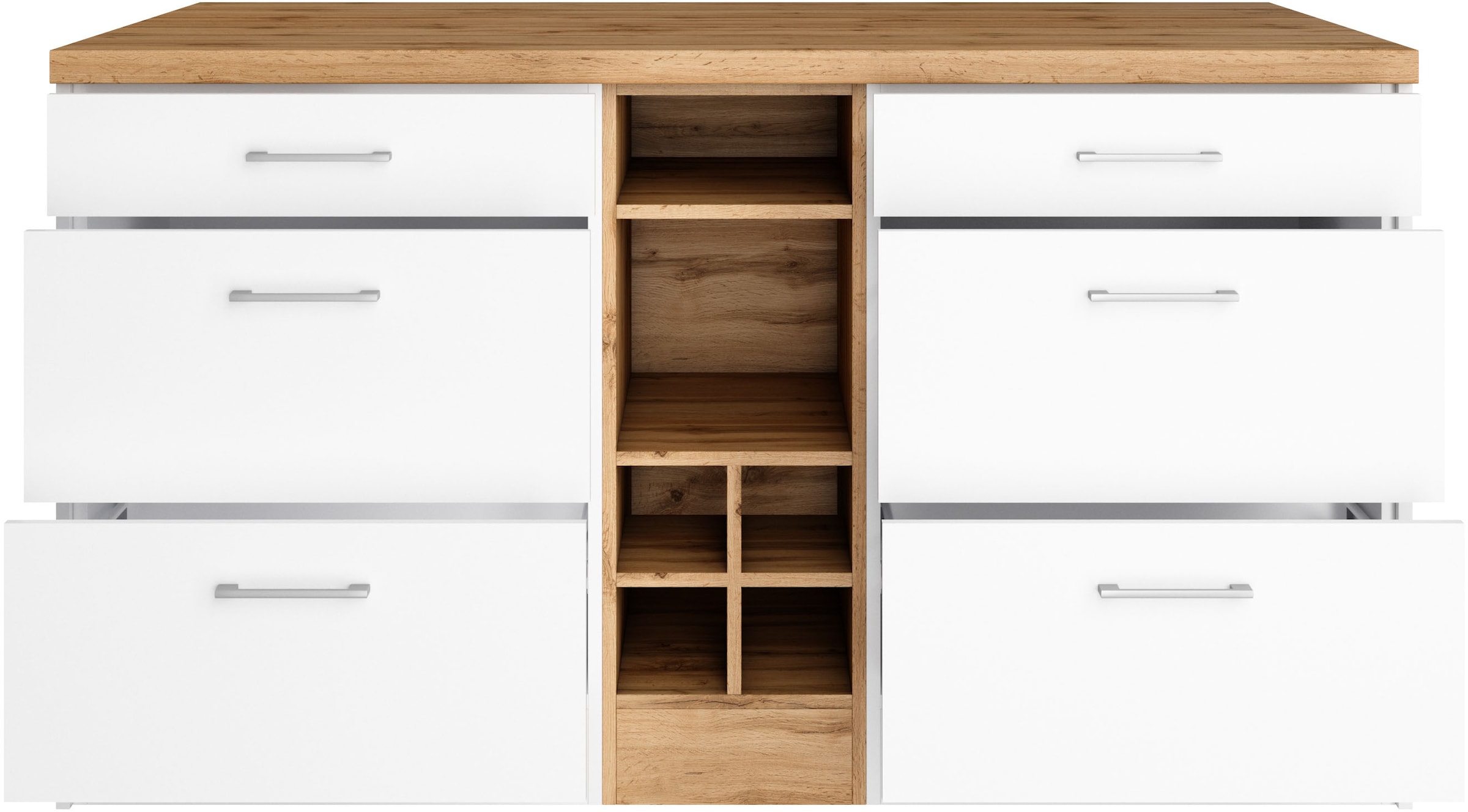 KOCHSTATION Kücheninsel »KS-Milan« Stellmaß 153/100 cm, viel Stauraum, Lebensmittelpunkt: Küche