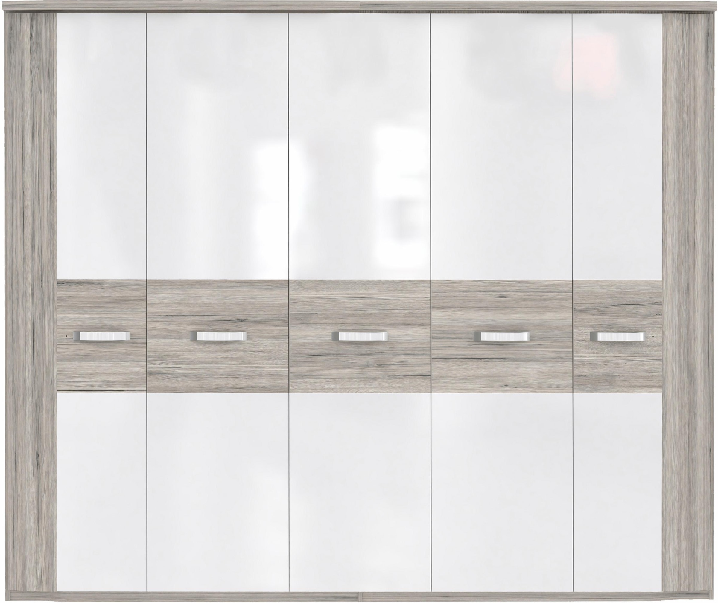 FORTE Kleiderschrank »Rondino«, (Maße: B/H/T ca. 250x214x62 cm), mit Kranz