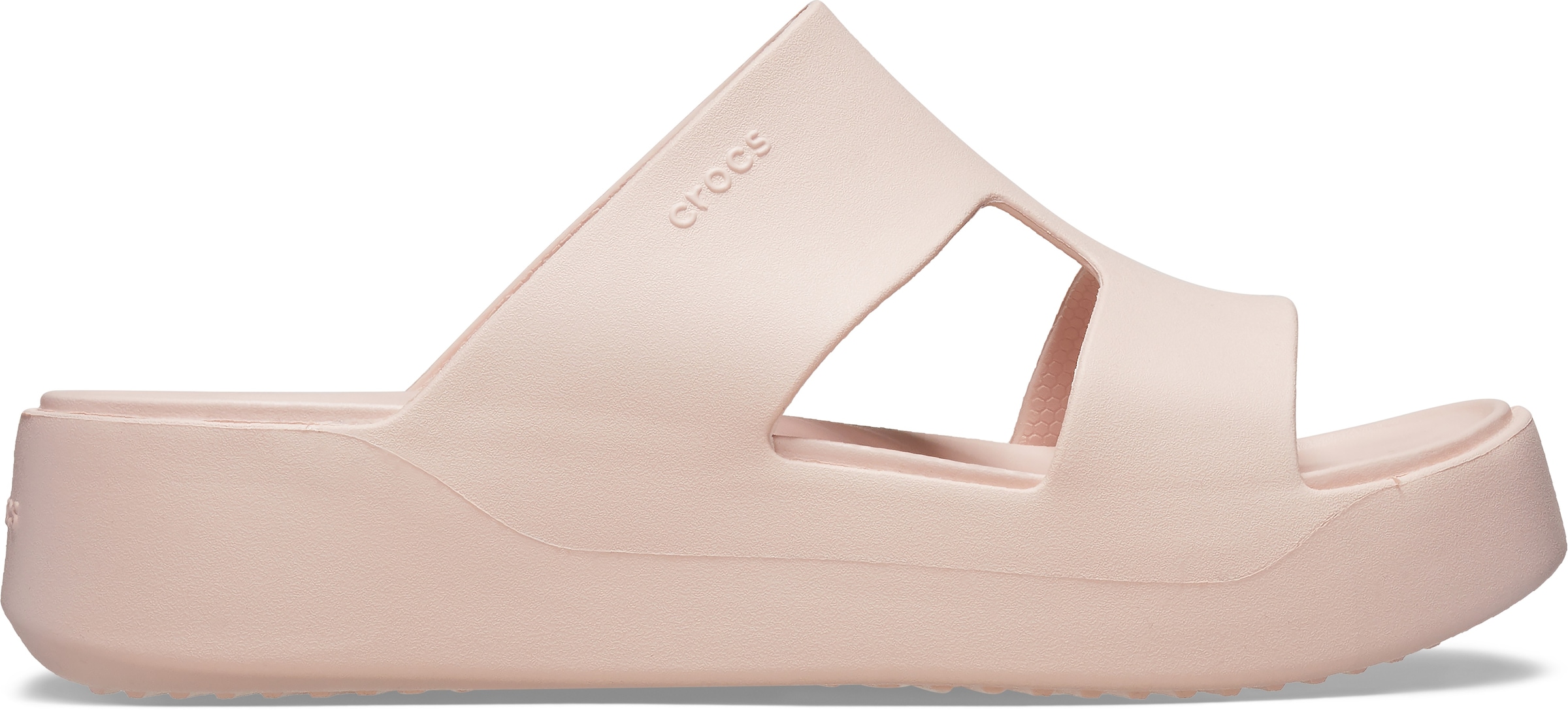 Crocs Badepantolette »Getaway Platform H-Strap«, Sommerschuh, Schlappen, Badeschuh, Poolslides, weiche Innensohle