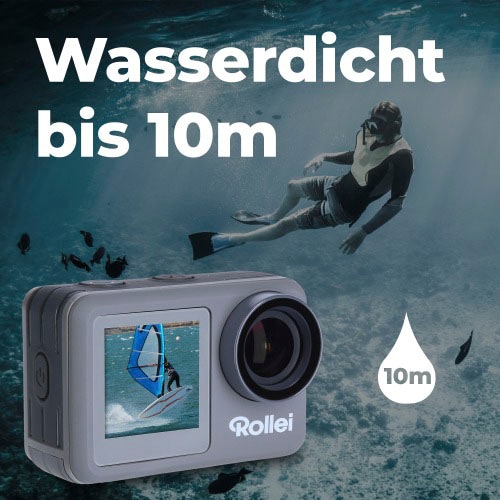 Rollei Action Cam »9s Plus«, 4K Ultra HD, WLAN (Wi-Fi), Rollei Monkey Pod-Set