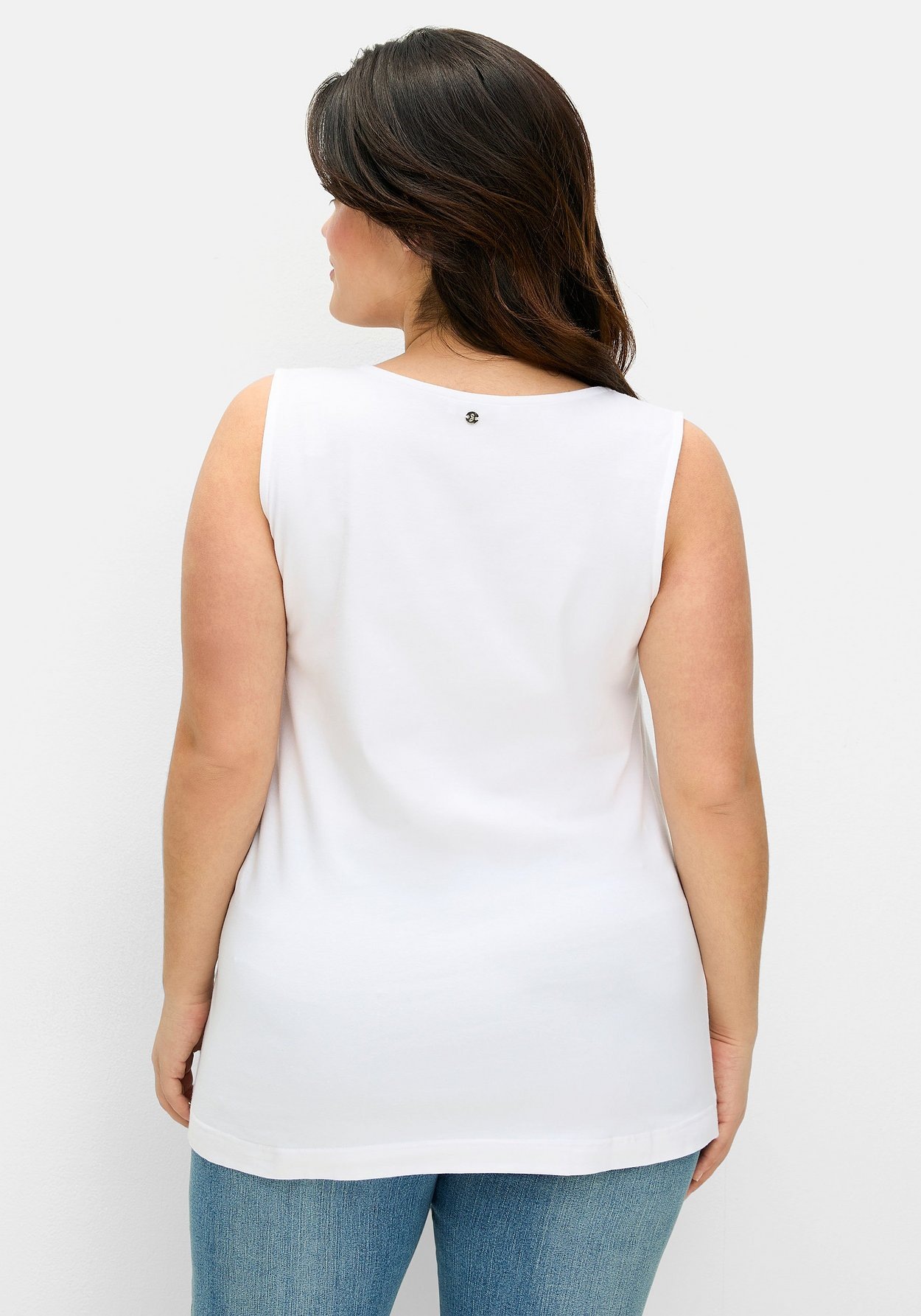 Sheego Tanktop »Doppellagiges Top mit Herzausschnitt«