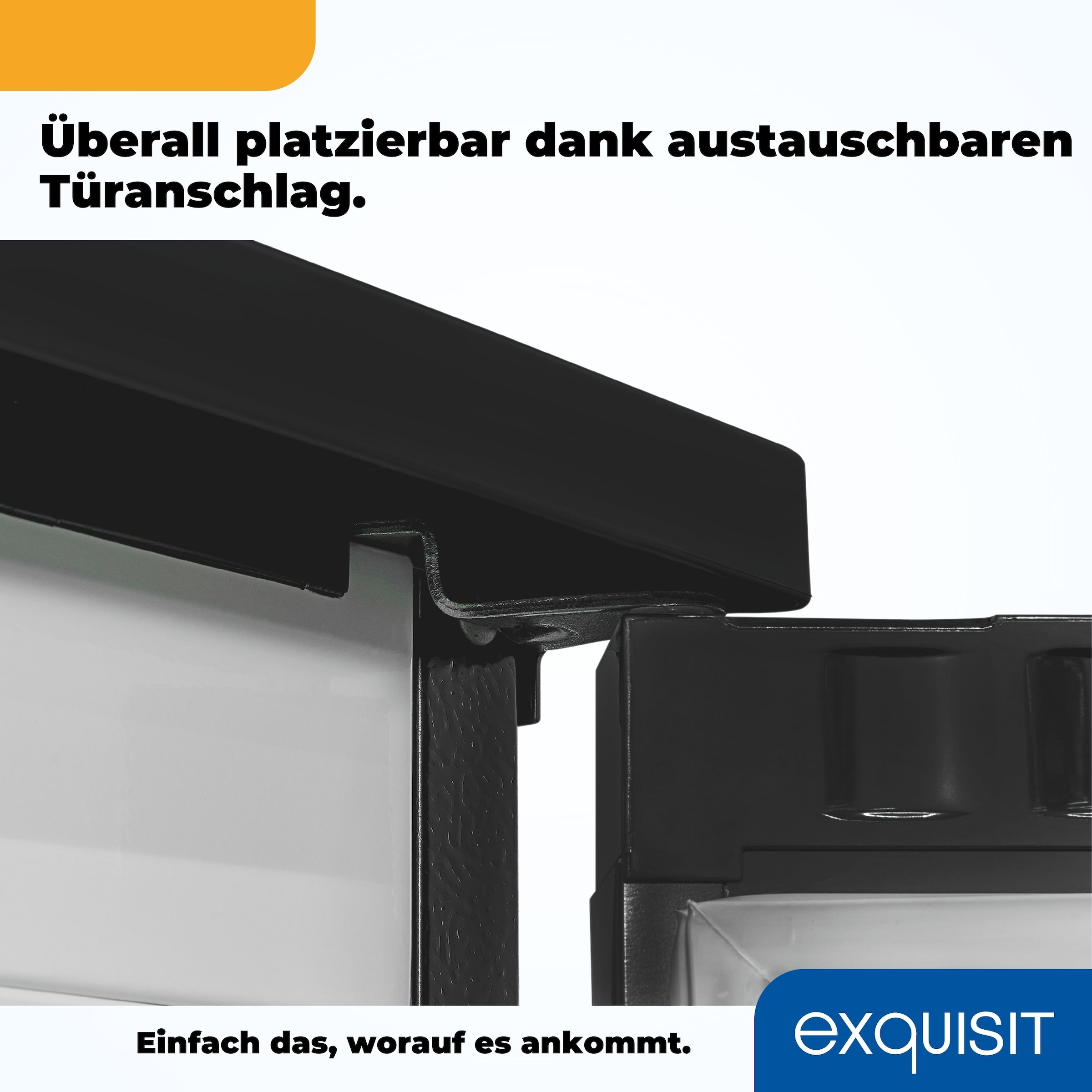 exquisit Gefrierschrank »GS81-040B inoxlook-az« 85 cm hoch 54,5 cm breit