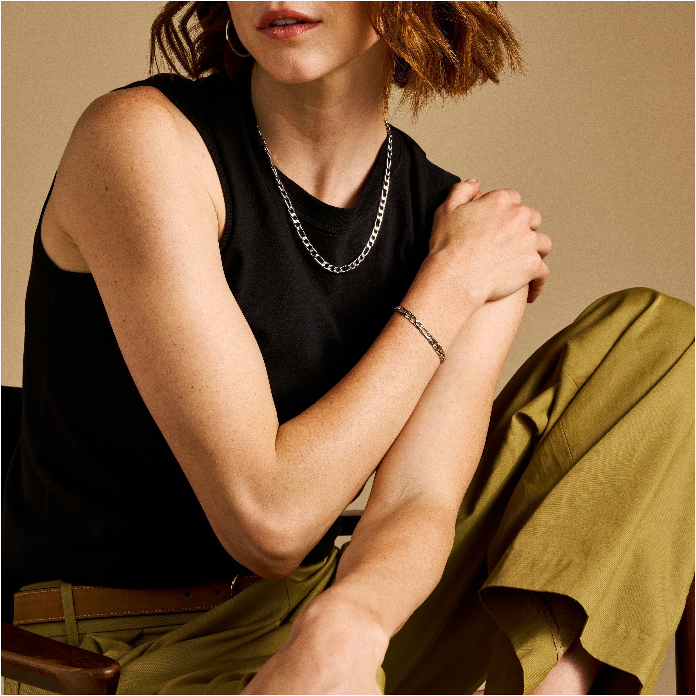 Fossil Armband »Schmuck Geschenk Edelstahl ALL STACKED UP«