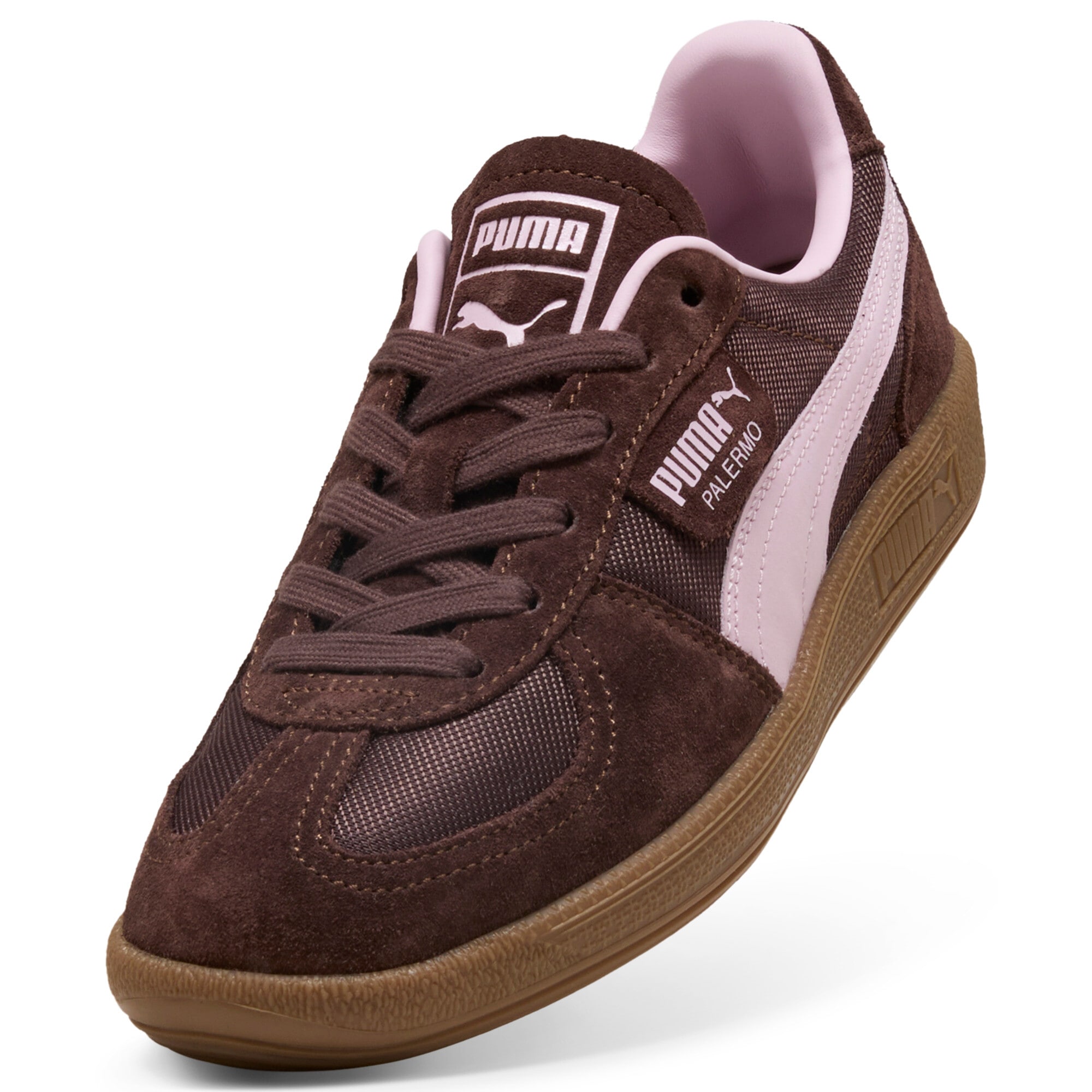 PUMA Sneaker »PALERMO VINTAGE UPDATE«  mit Formstrip aus gewalktem Leder, Gummilaufsohle mit leichtem Profil