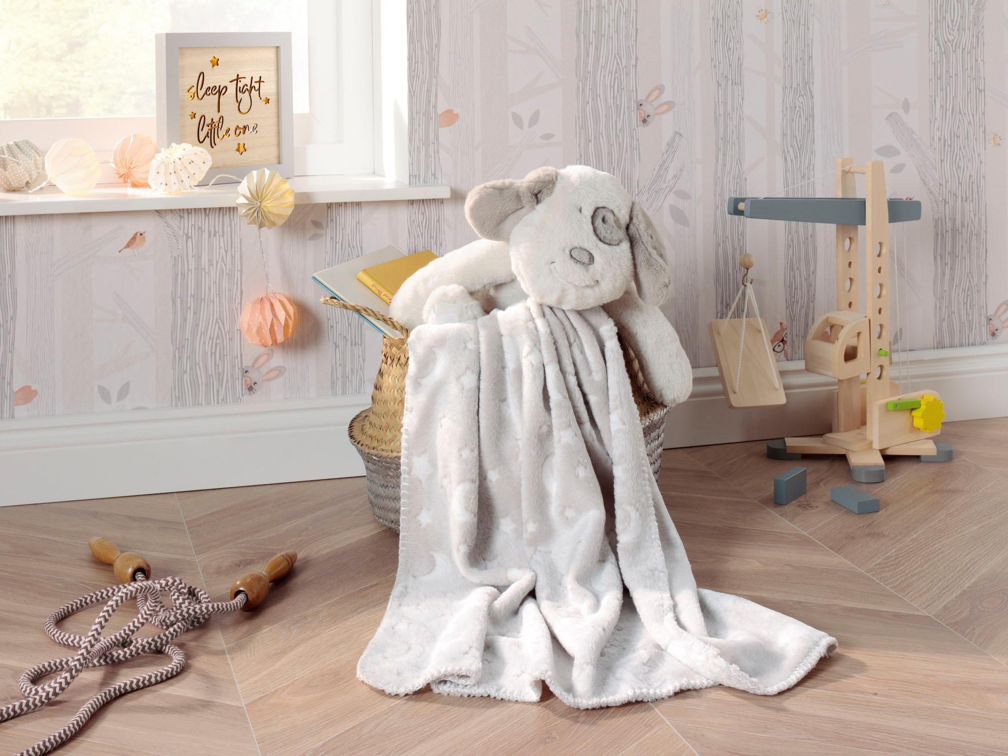Biederlack Babydecke »Hund«, Kuscheldecke