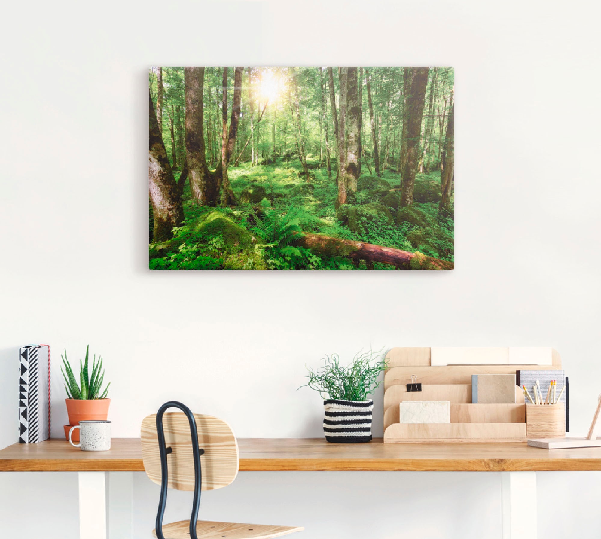 Artland Wandbild »Wald«, Wald, (1 St.), als Leinwandbild, Poster, Wandaufkleber in verschied. Größen