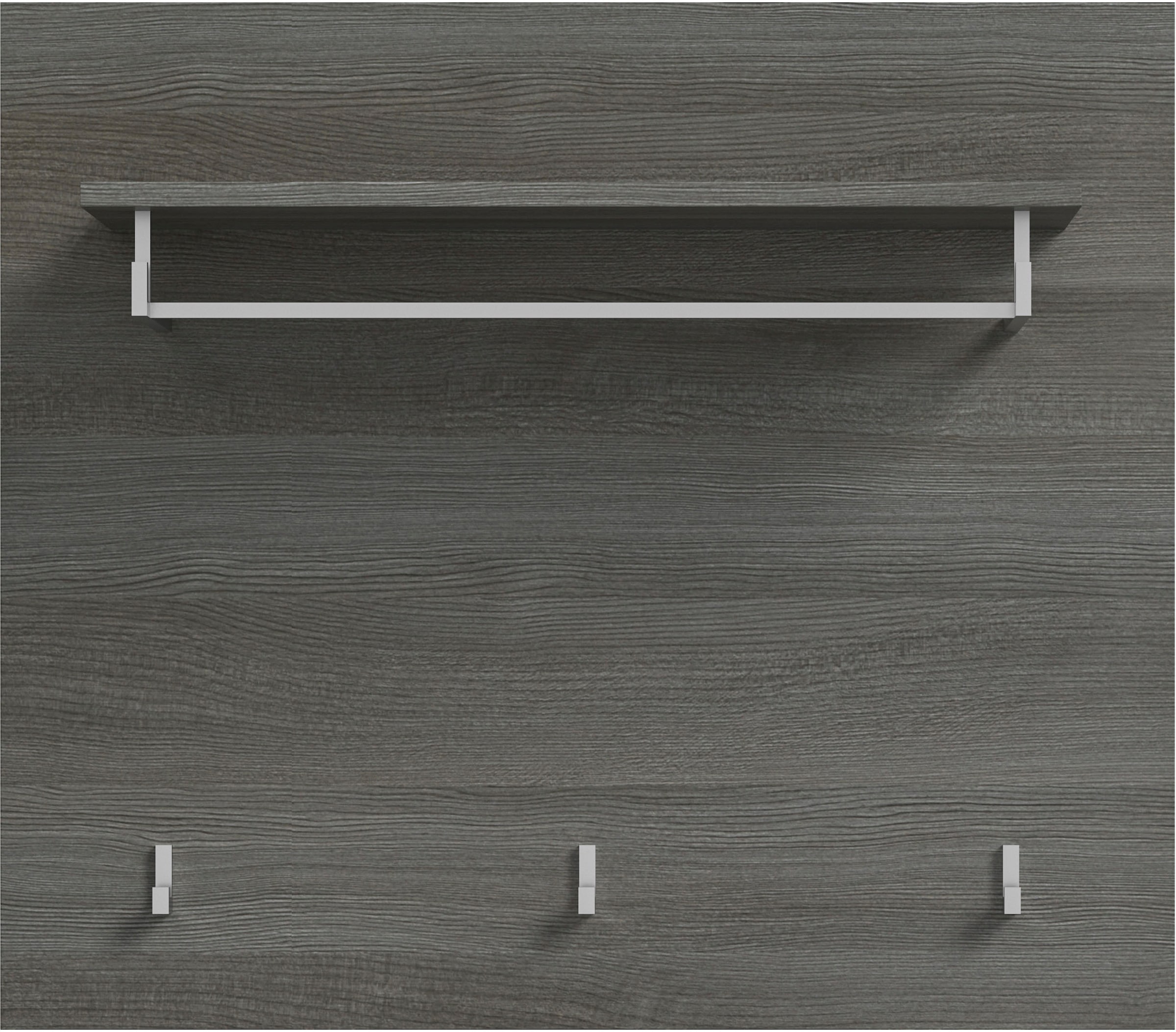 INOSIGN Garderobenpaneel »Rumba, Breite 80cm, 3 Haken, 1 Kleiderstange, 1 Ablageboden«, Garderobe, Paneel, Wandpaneel, Flurmöbel