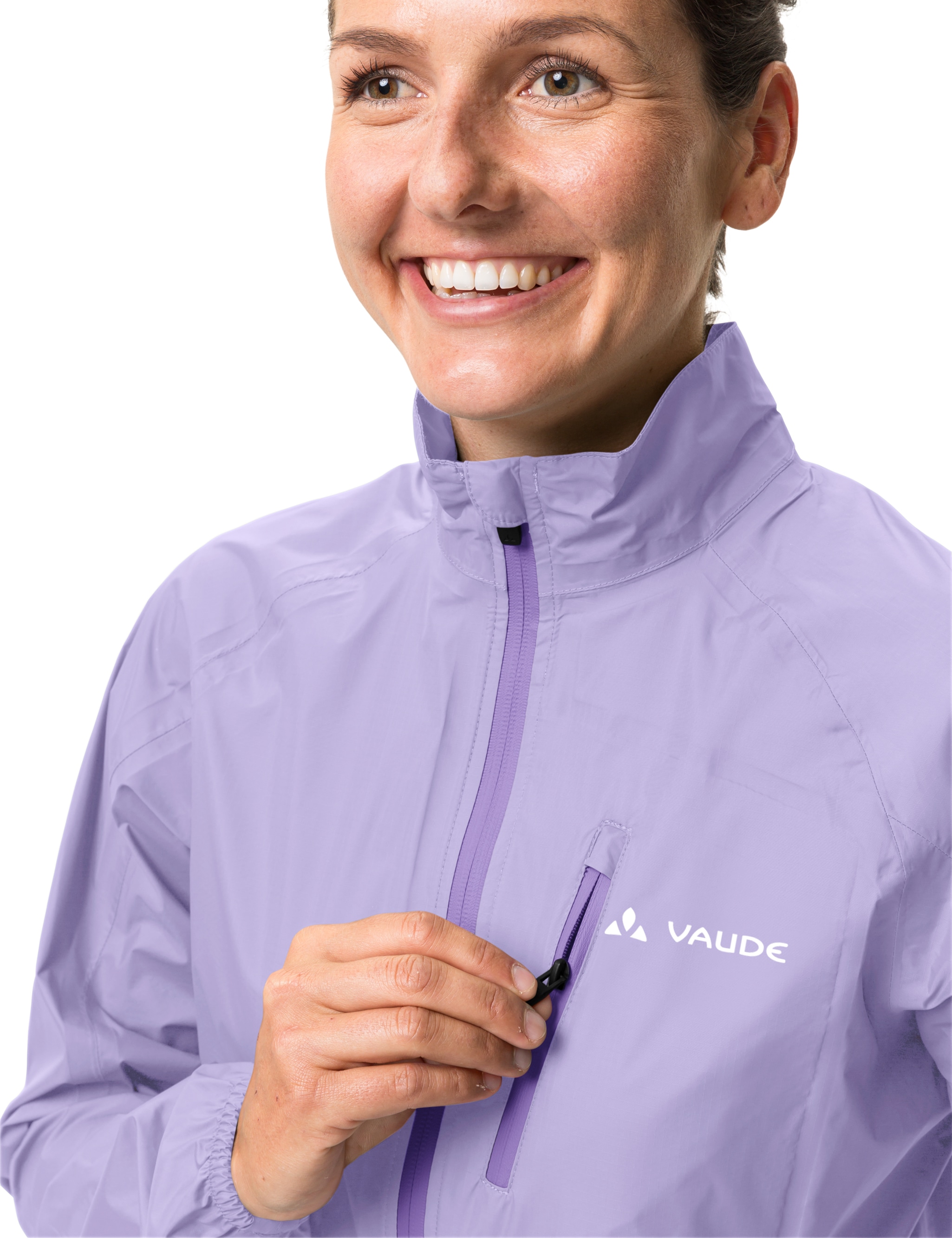 VAUDE Regenjacke »WOMEN'S DROP JACKET III«, ohne Kapuze, mit Brusttasche