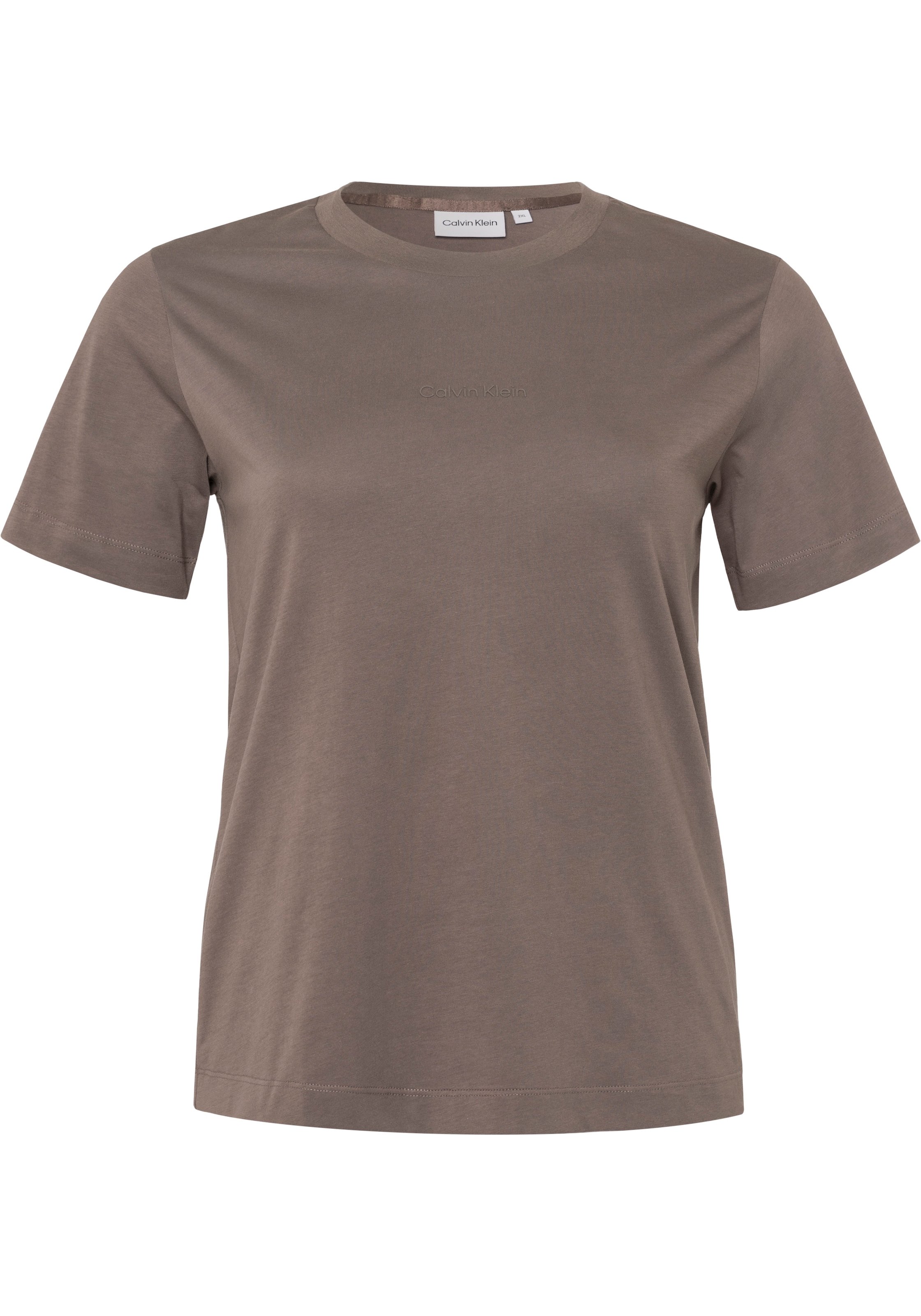 Calvin Klein Curve Rundhalsshirt »INCLUSIVE MICRO LOGO T-SHIRT«, (1 tlg.), mit  tonigem Calvin Klein Mini-Logo vorn bei ♕