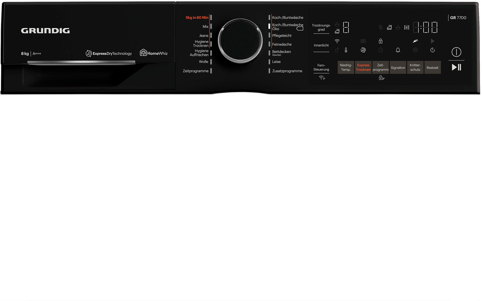 Grundig Wärmepumpentrockner »GT77824WHF14«, 8 kg