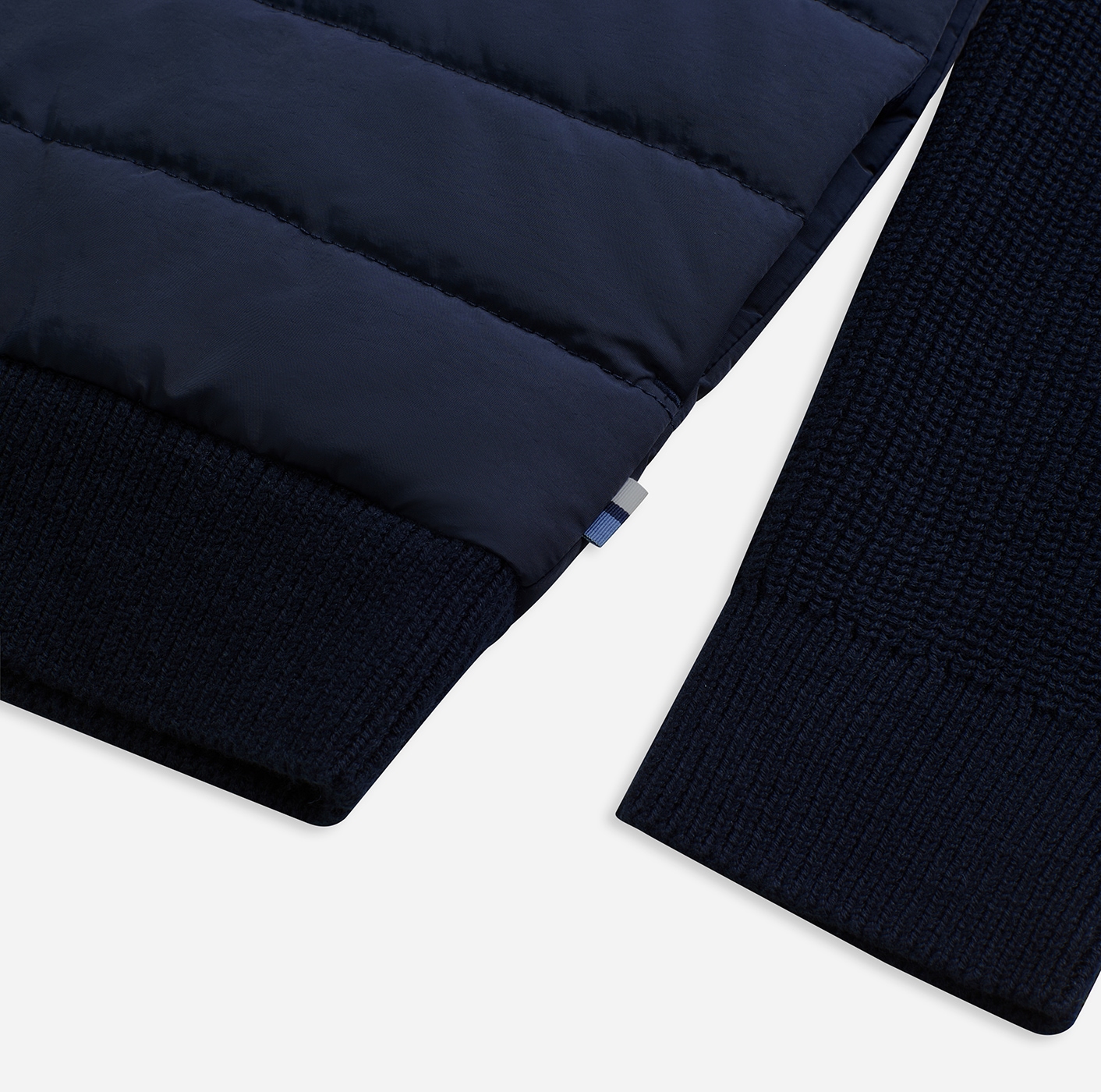 OLYMP Hybridjacke mit gesteppten Einsätzen, Modern fit, Stehkragen